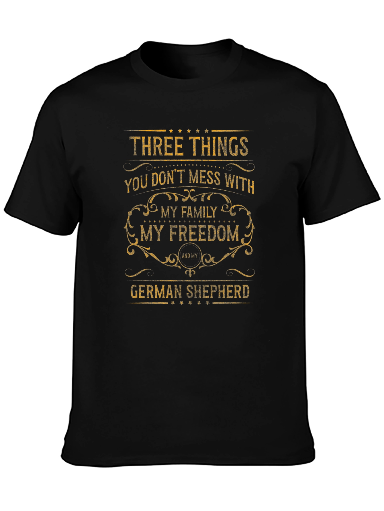 Three Things German Shepherd T-Shirt