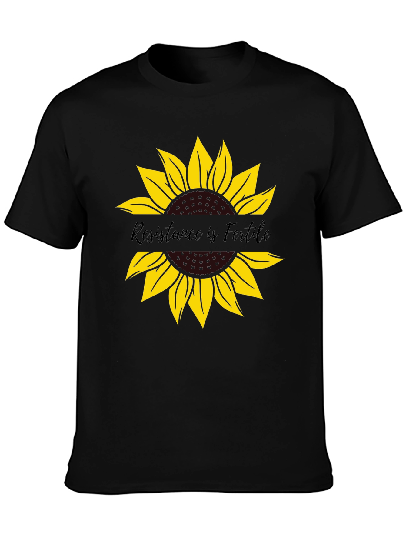 Resistance is Fertile Sunflower Graphic Tee