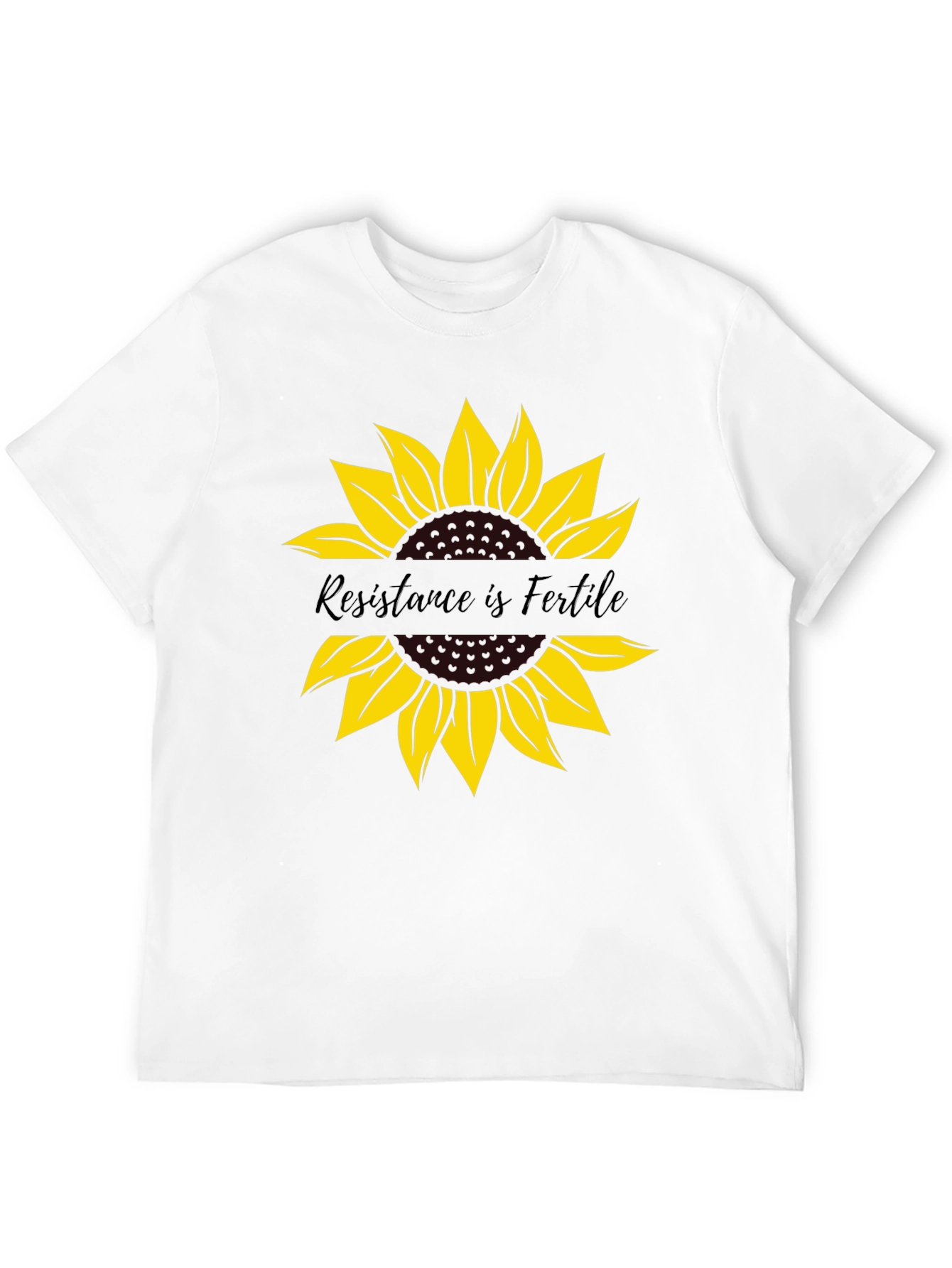 Resistance is Fertile Sunflower Graphic Tee