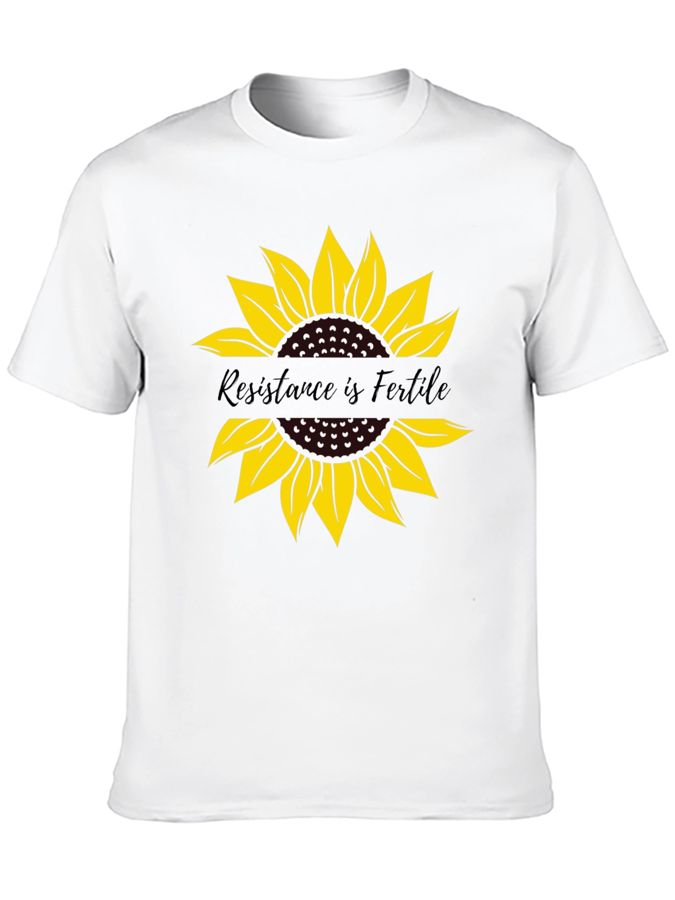Resistance is Fertile Sunflower Graphic Tee