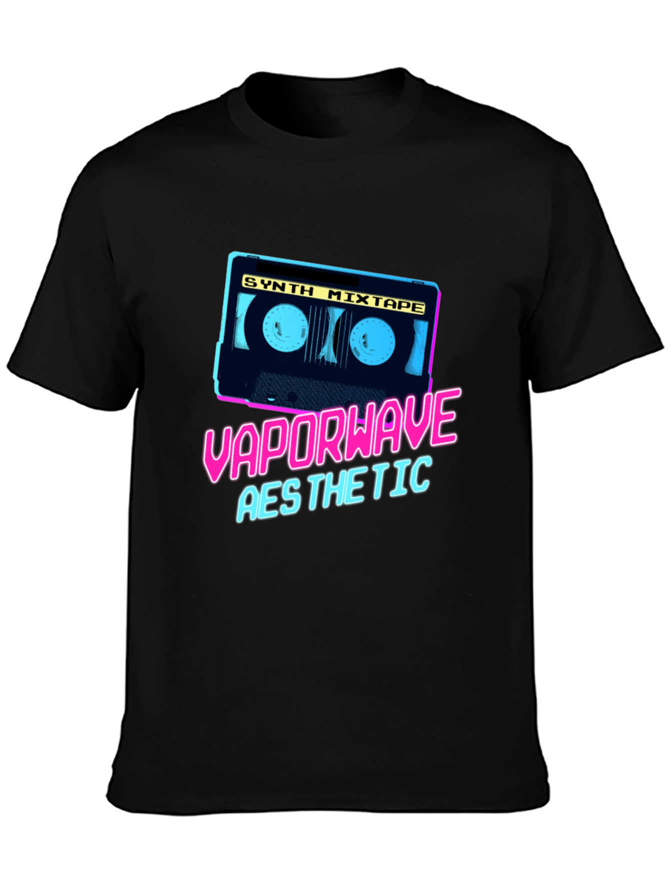 Vaporwave Aesthetic Synth Mixtape Graphic Tee
