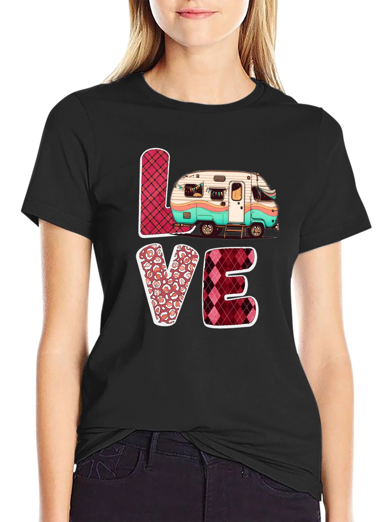 LOVE Camping T-Shirt Cute Camper Tee