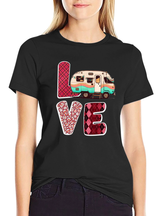 LOVE Camping T-Shirt Cute Camper Tee