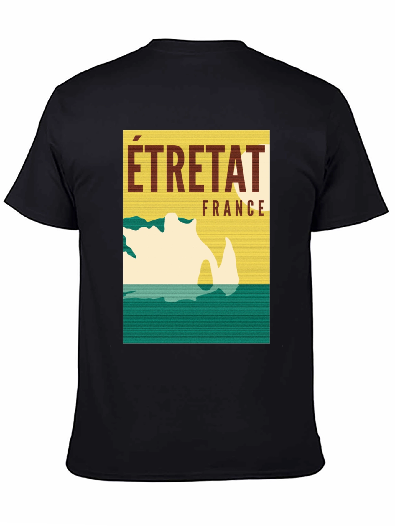Étretat France Graphic Tee - Coastal Travel T-Shirt