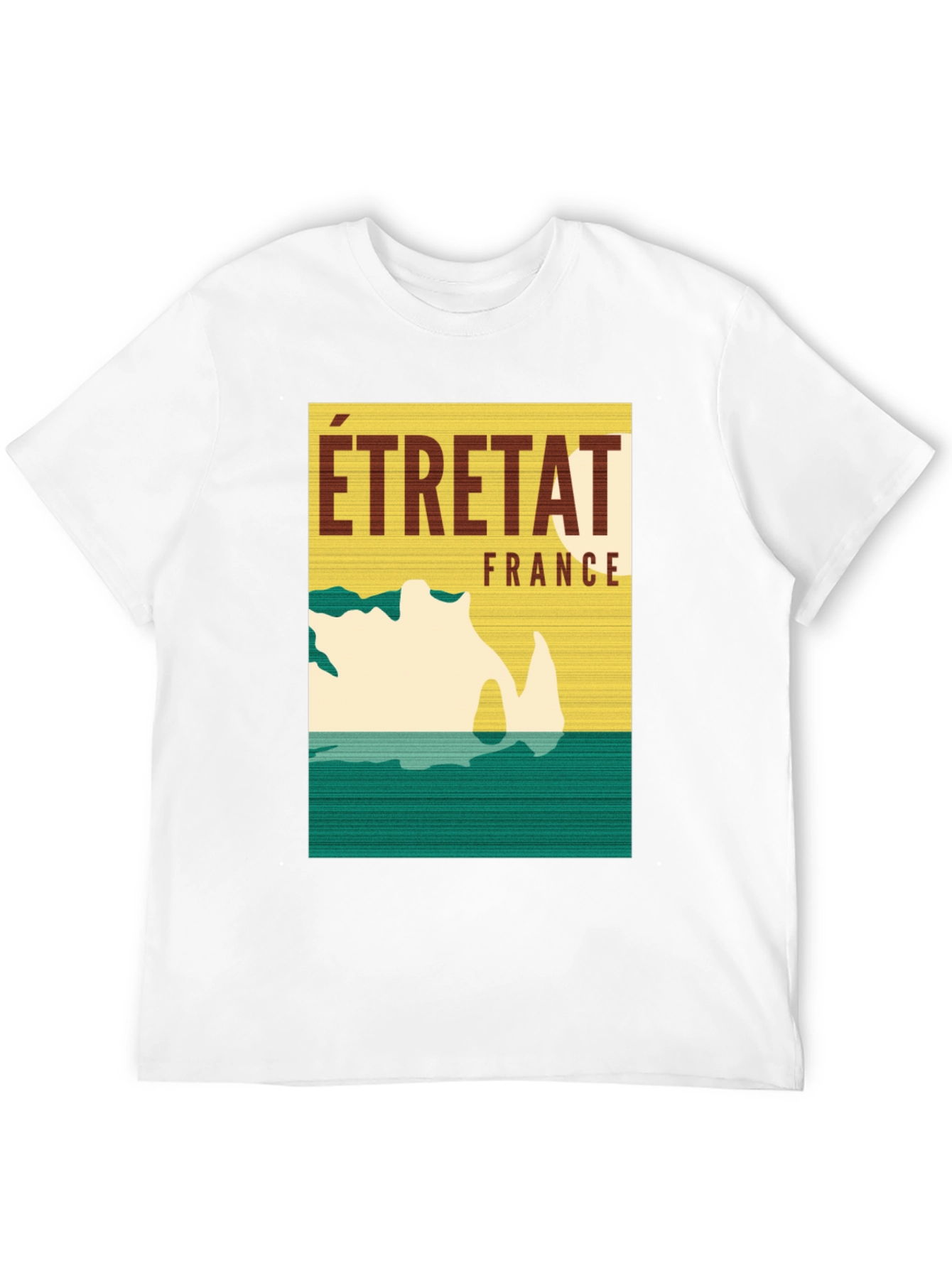 Étretat France Graphic Tee - Coastal Travel T-Shirt