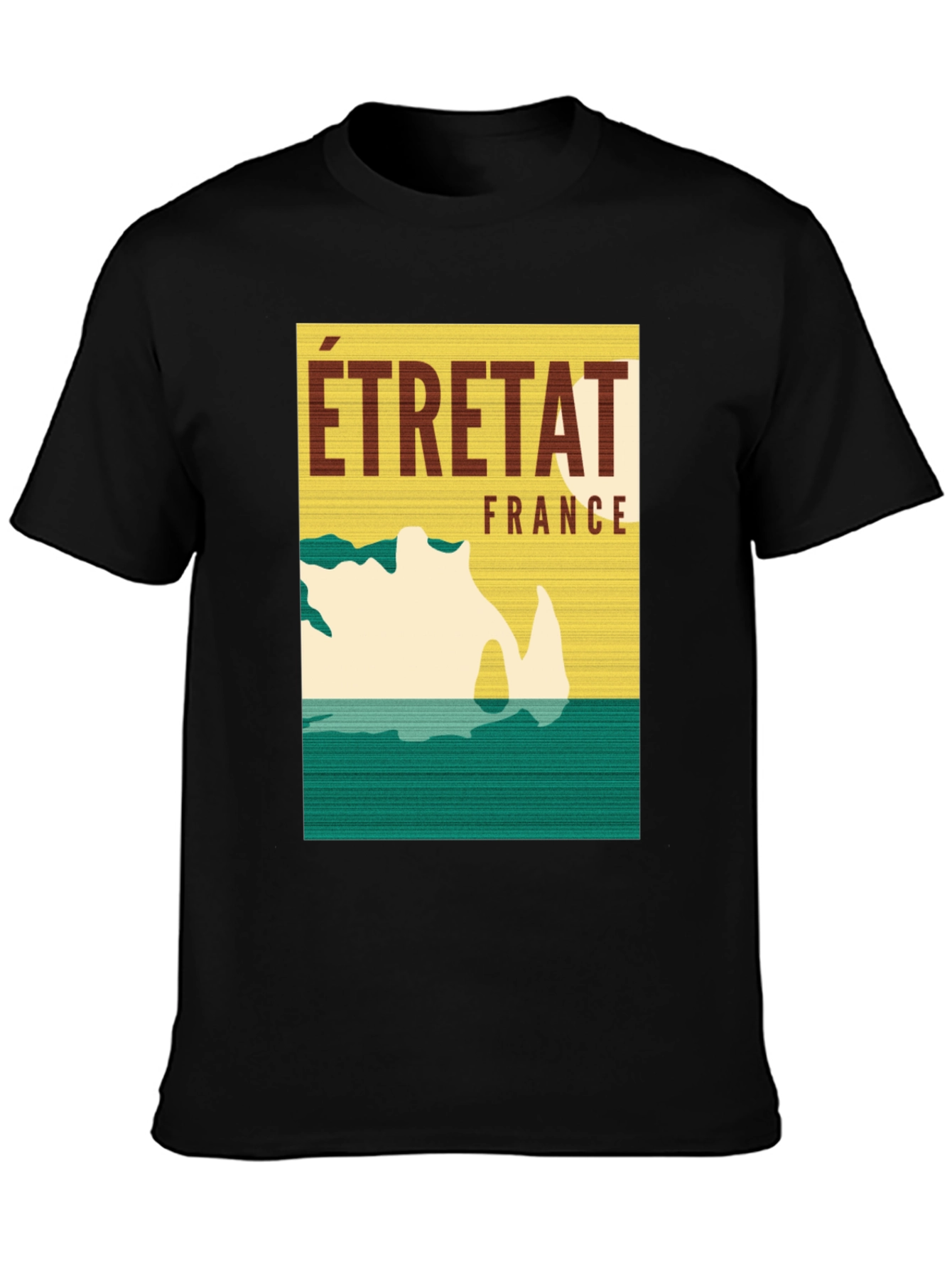 Étretat France Graphic Tee - Coastal Travel T-Shirt
