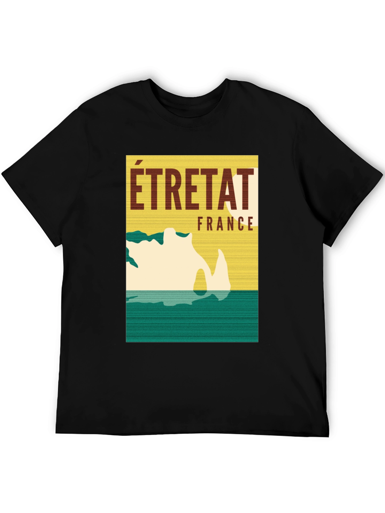 Étretat France Graphic Tee - Coastal Travel T-Shirt