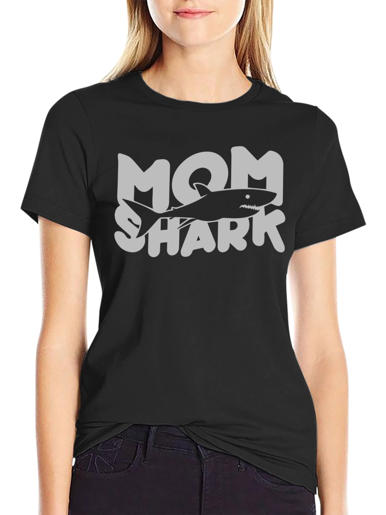 Mom Shark T-Shirt - Cute Family Matching Tee