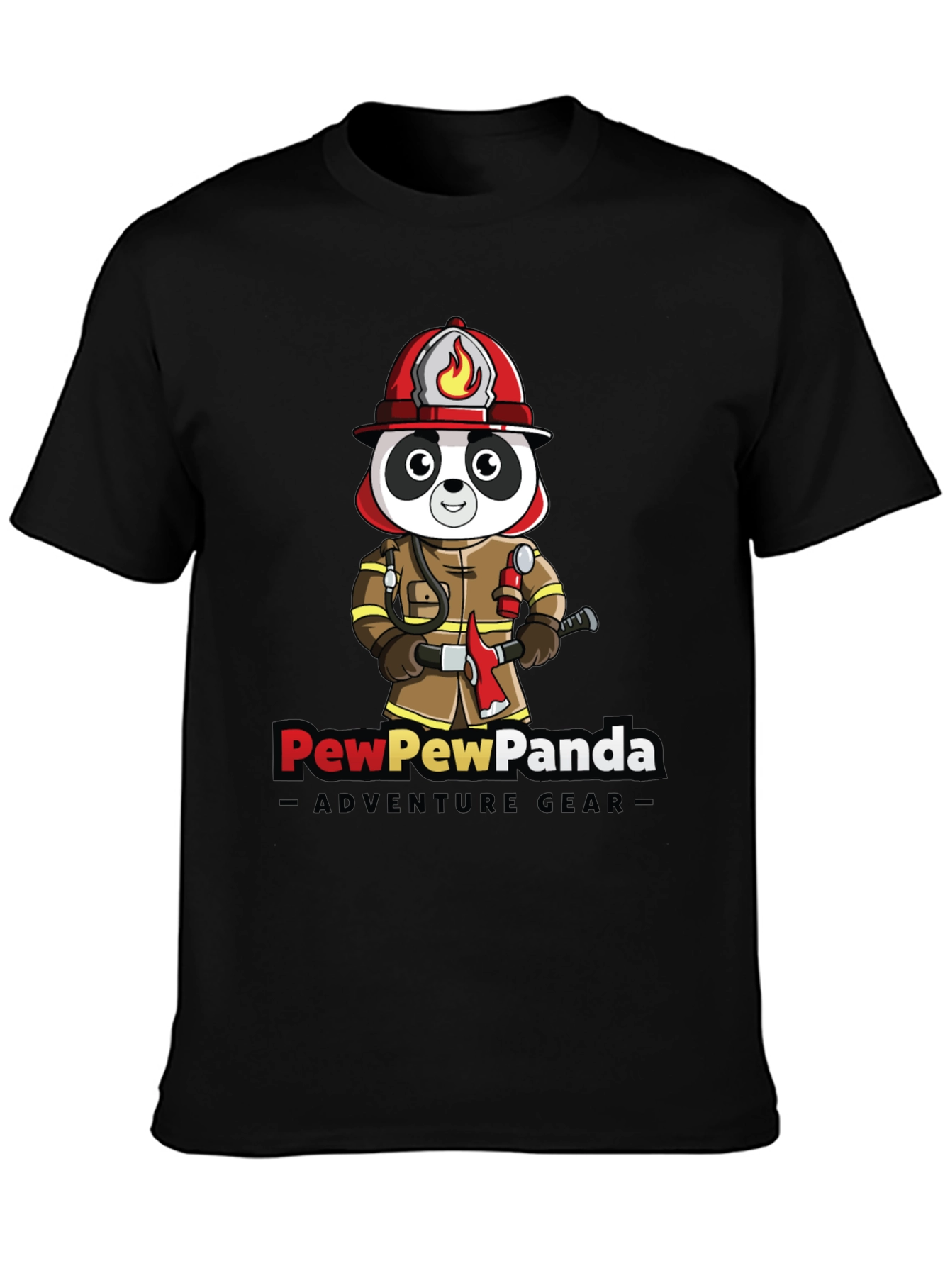 PewPewPanda Firefighter T-Shirt - Adventure Gear
