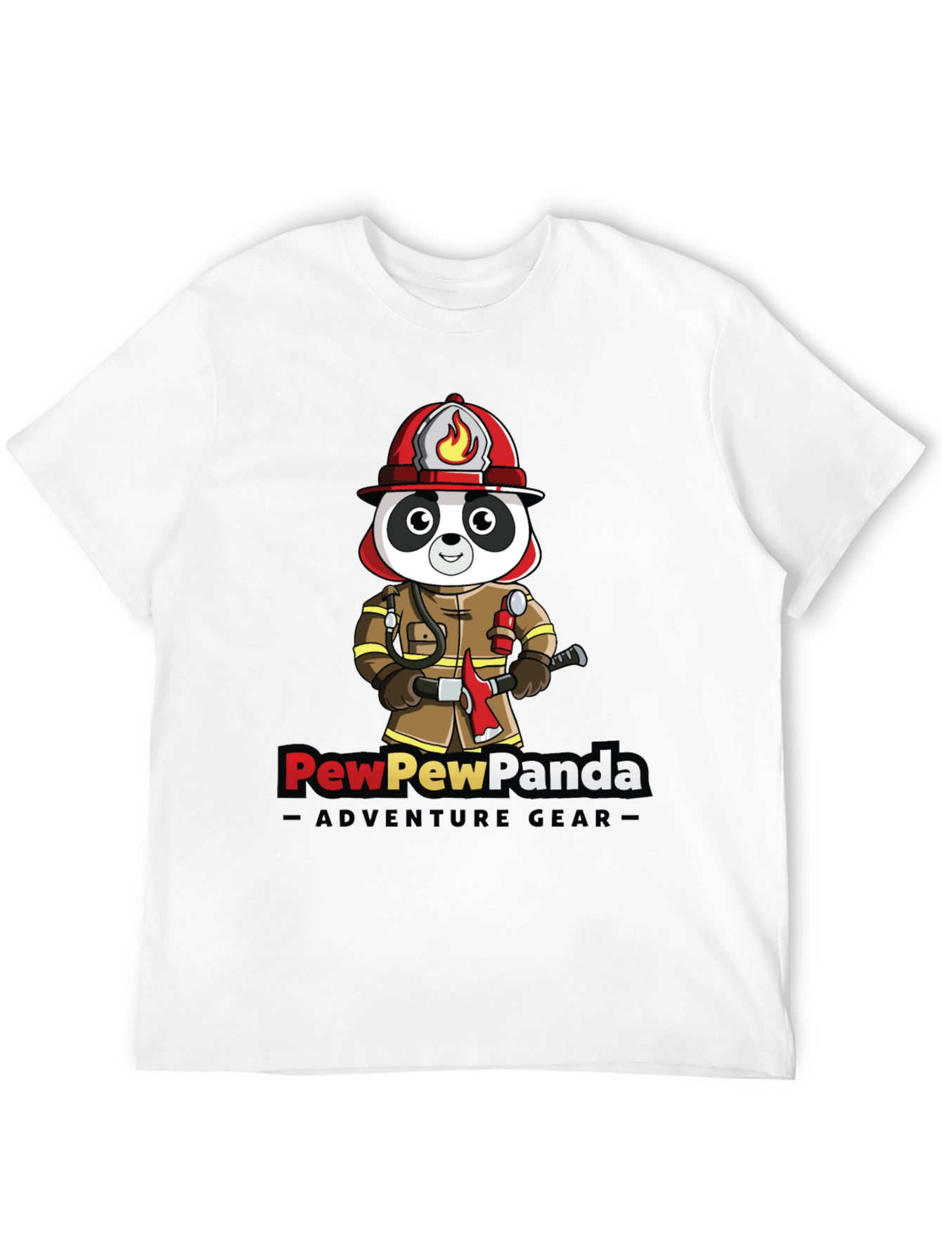 PewPewPanda Firefighter T-Shirt - Adventure Gear