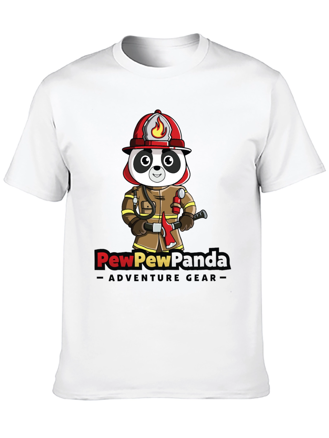 PewPewPanda Firefighter T-Shirt - Adventure Gear