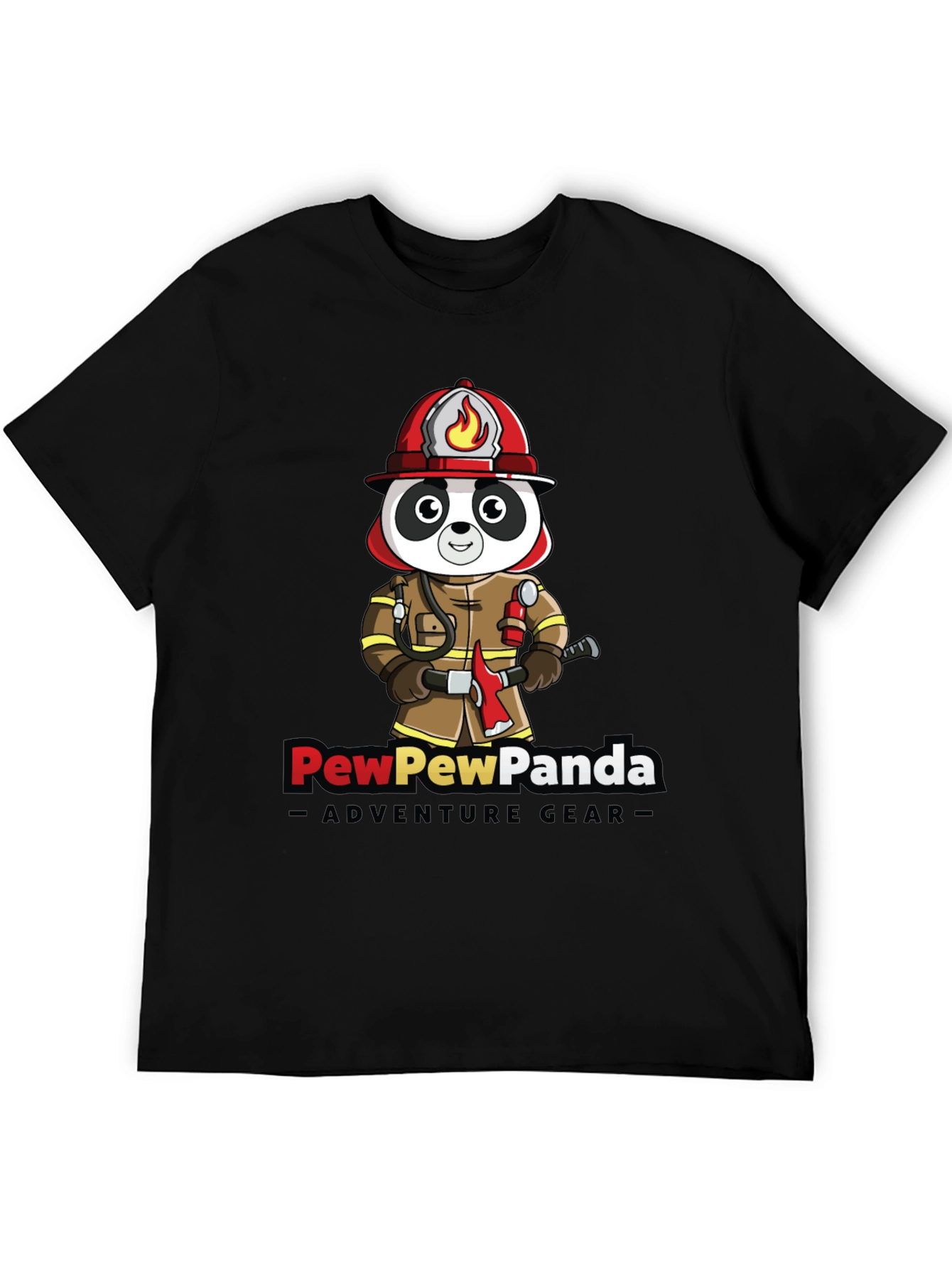 PewPewPanda Firefighter T-Shirt - Adventure Gear