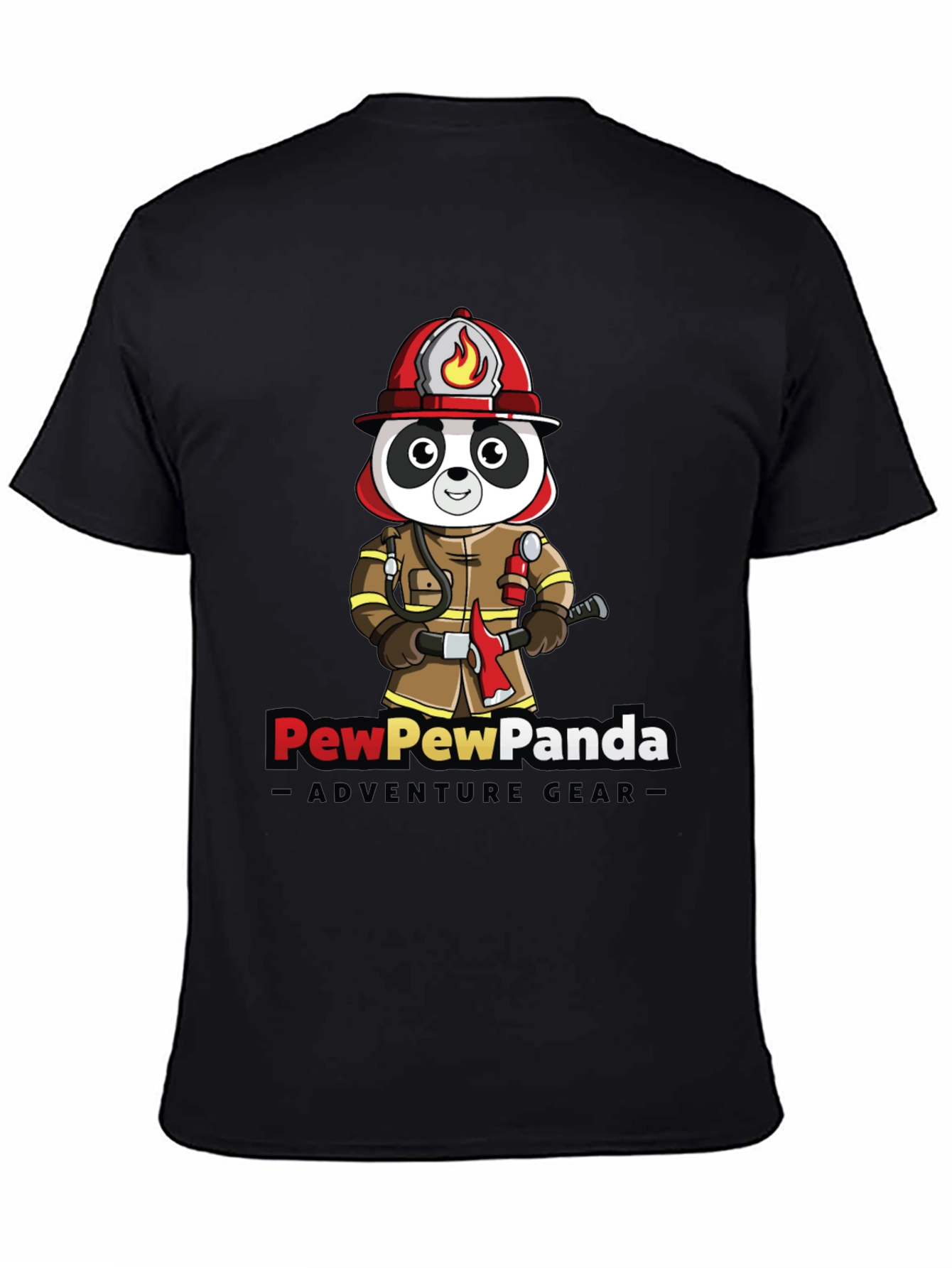 PewPewPanda Firefighter T-Shirt - Adventure Gear