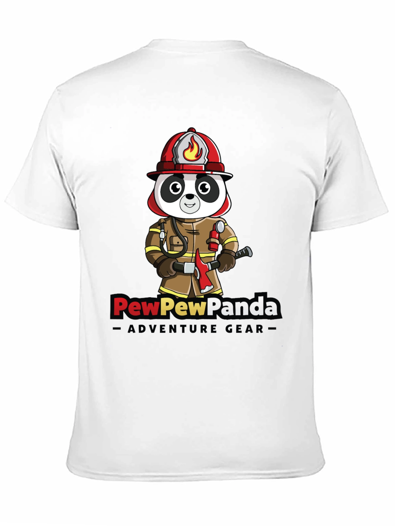 PewPewPanda Firefighter T-Shirt - Adventure Gear