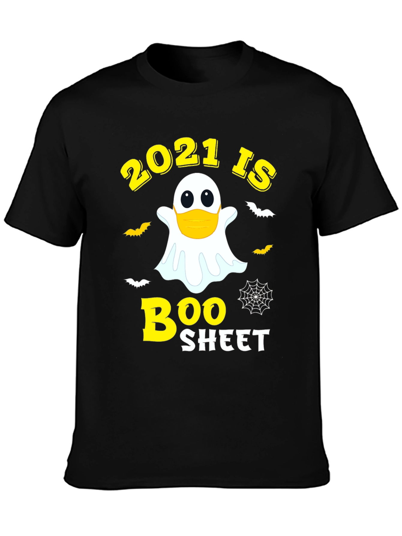 2021 Is Boo Sheet Funny Halloween Ghost T-Shirt