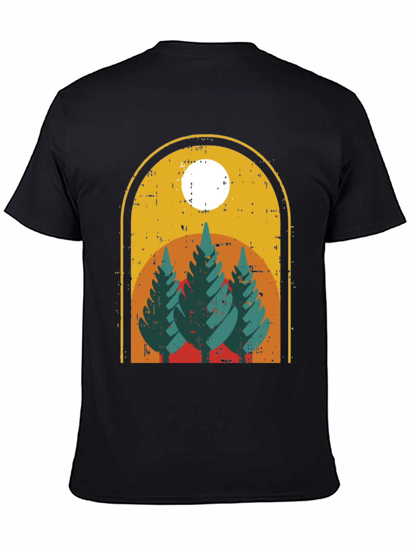 Retro Forest T-Shirt - Nature Adventure Tee