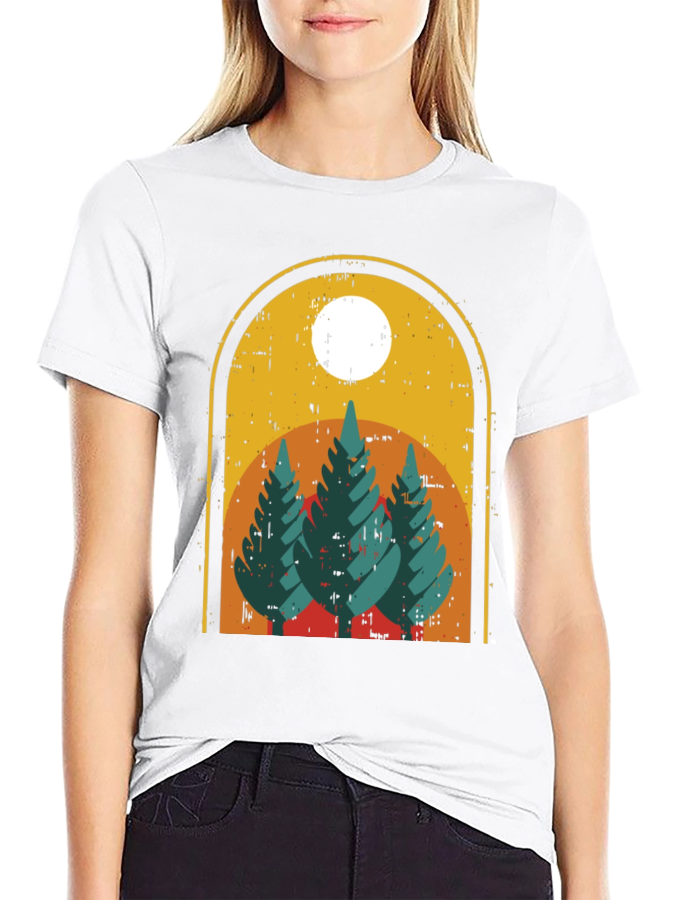 Retro Forest T-Shirt - Nature Adventure Tee