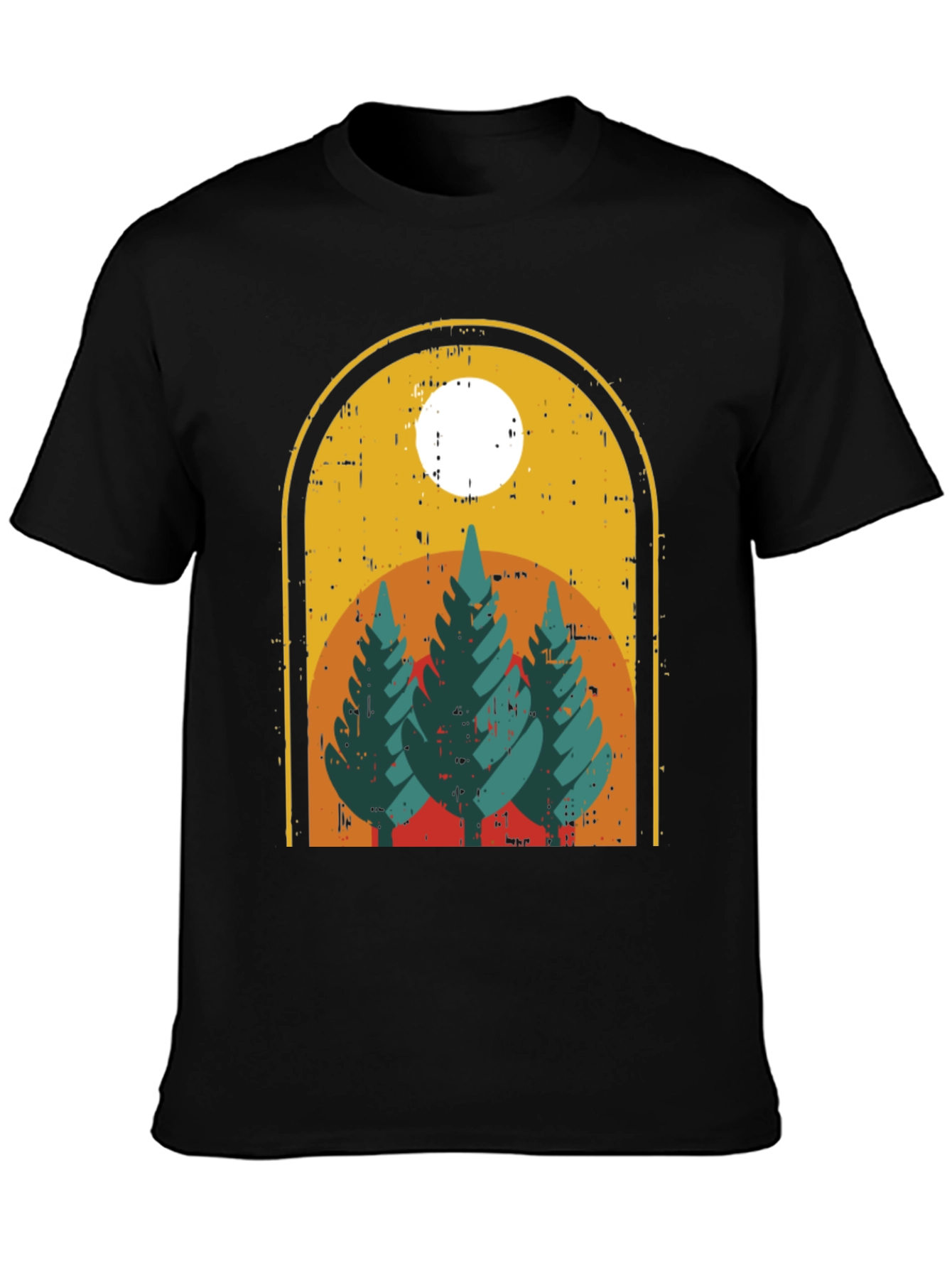 Retro Forest T-Shirt - Nature Adventure Tee
