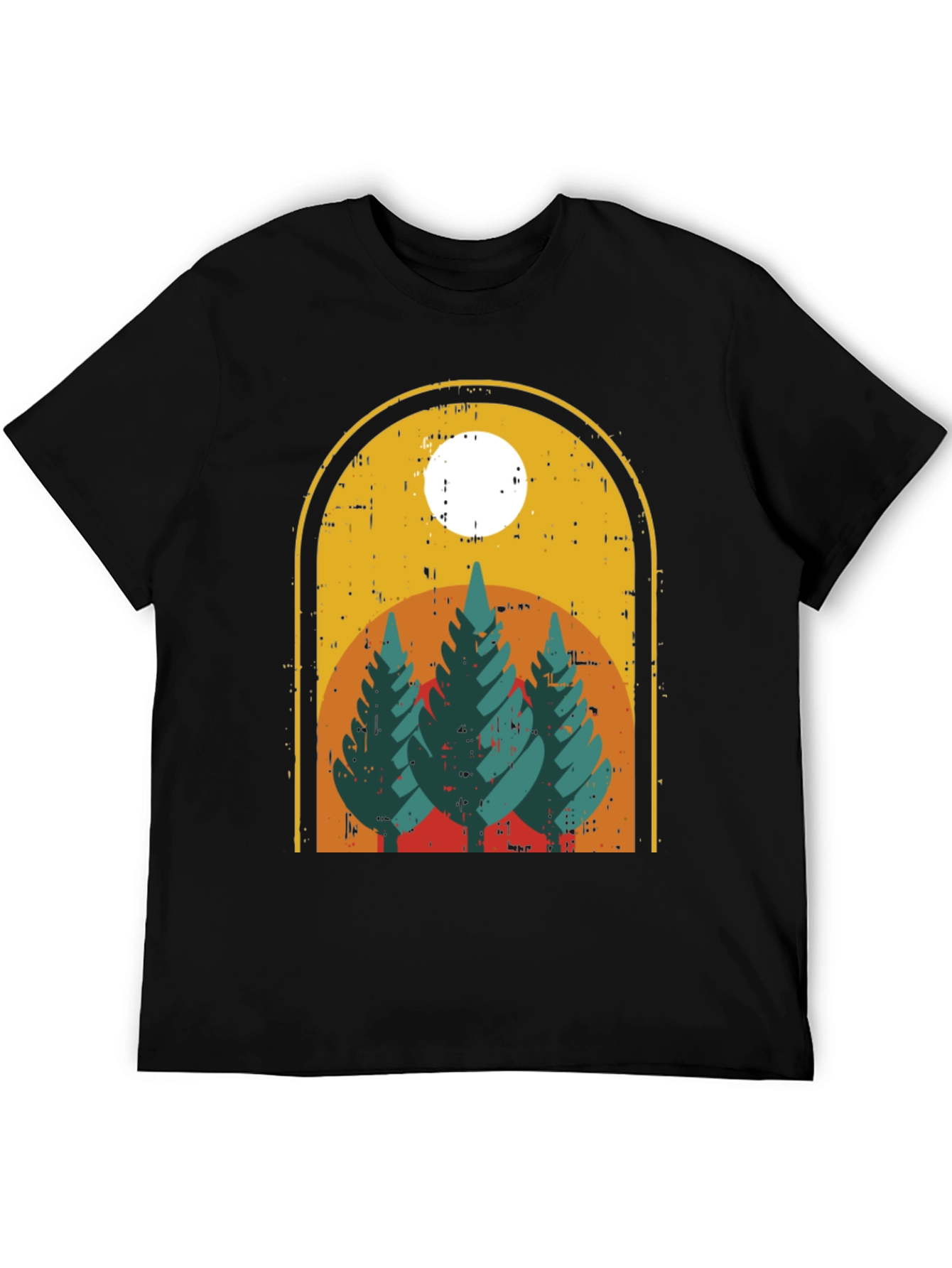 Retro Forest T-Shirt - Nature Adventure Tee