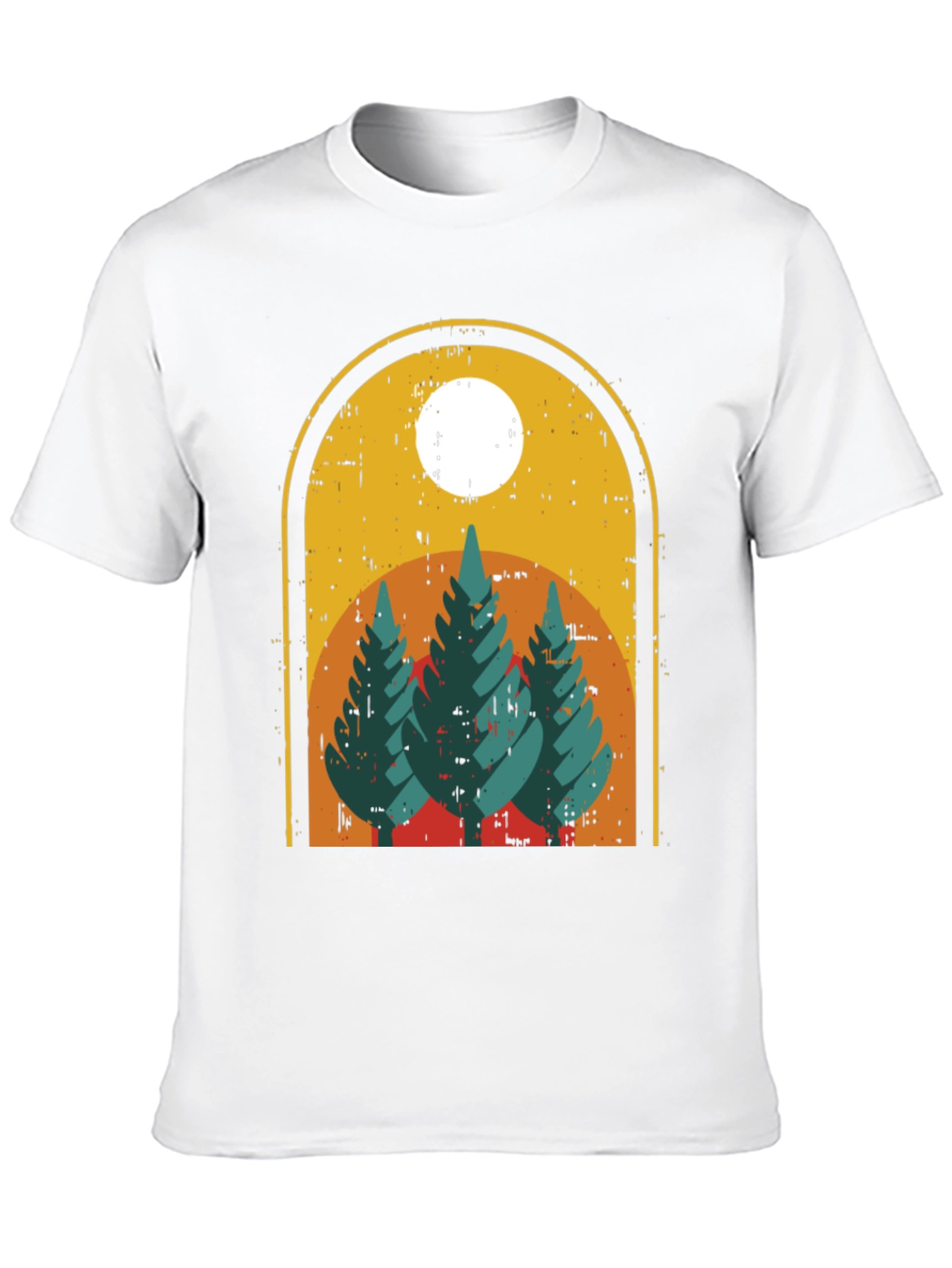 Retro Forest T-Shirt - Nature Adventure Tee