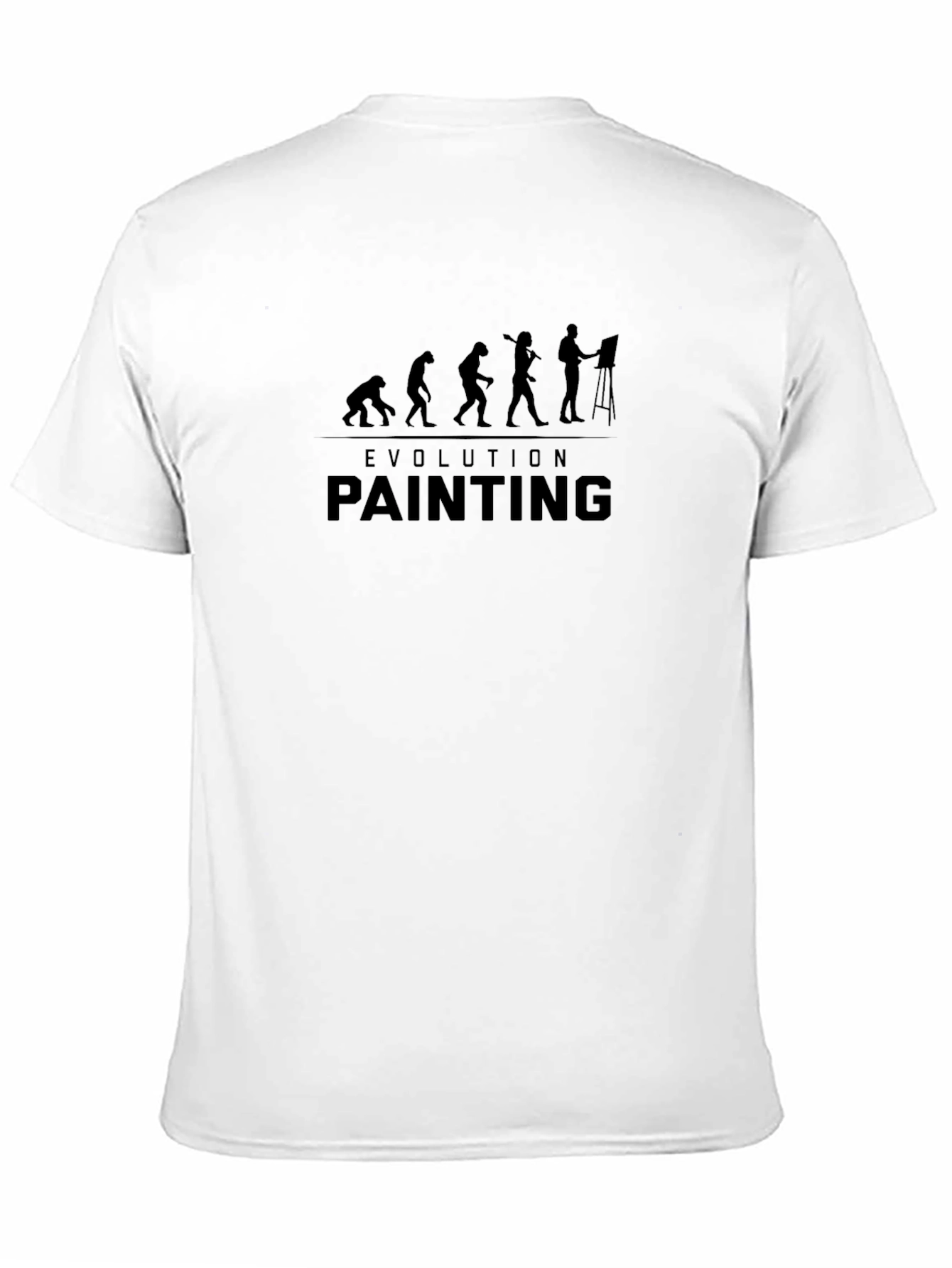 Evolution of Painting Graphic T-Shirt - Black