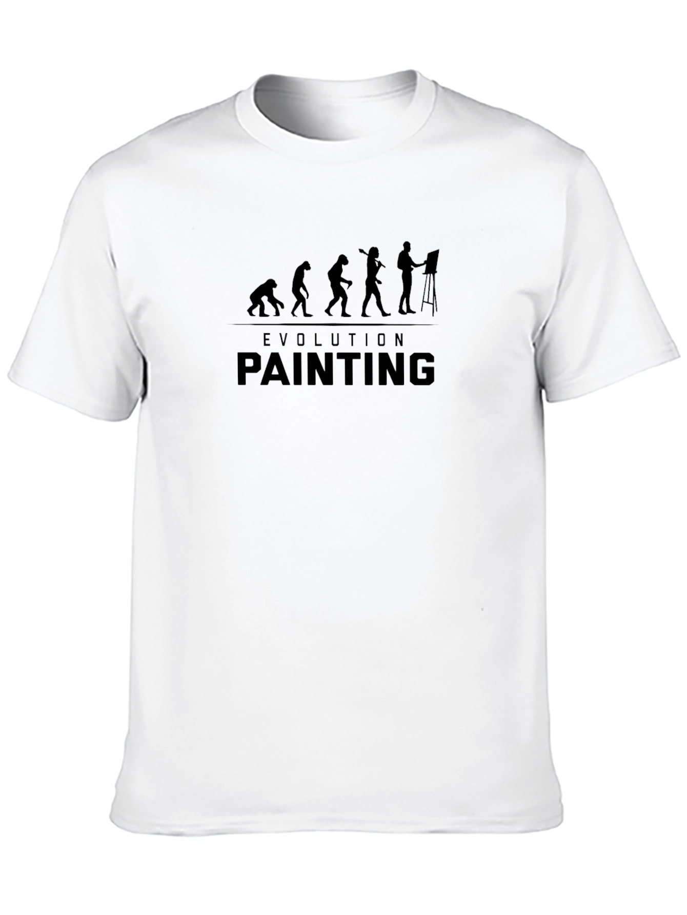 Evolution of Painting Graphic T-Shirt - Black