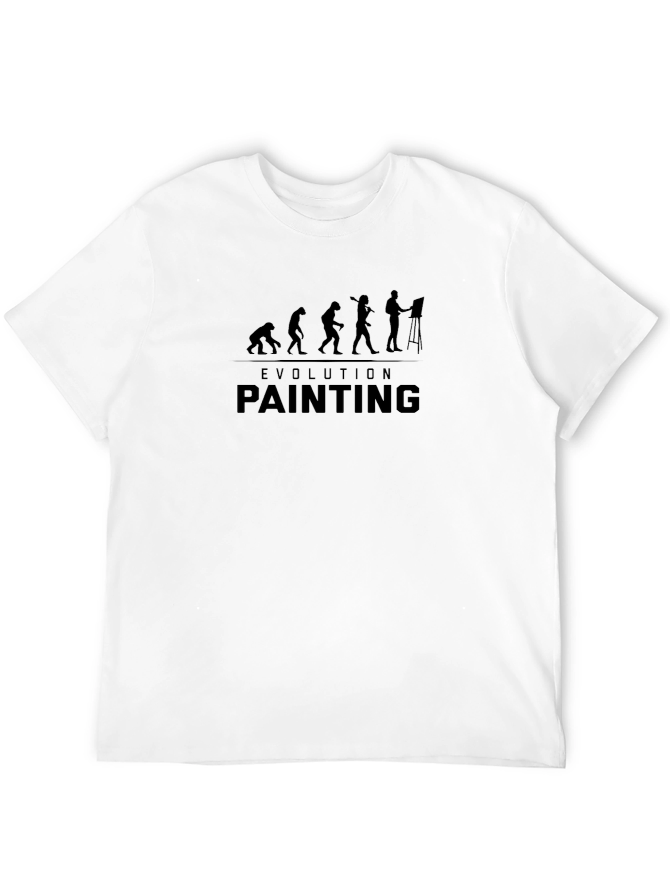 Evolution of Painting Graphic T-Shirt - Black