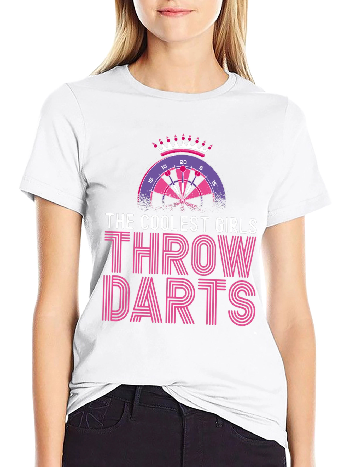 Coolest Girls Throw Darts Graphic T-Shirt