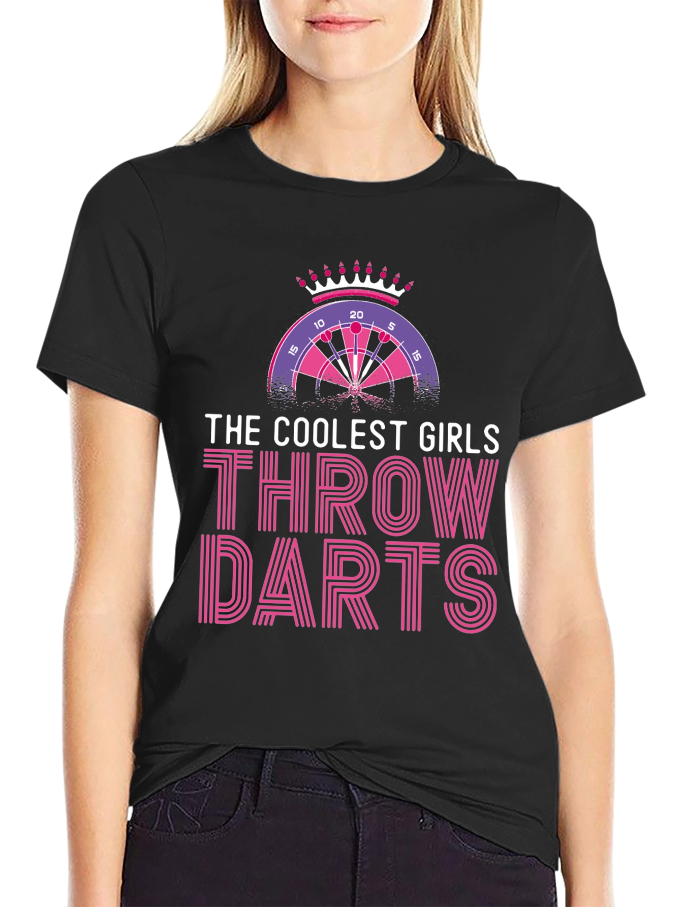 Coolest Girls Throw Darts Graphic T-Shirt
