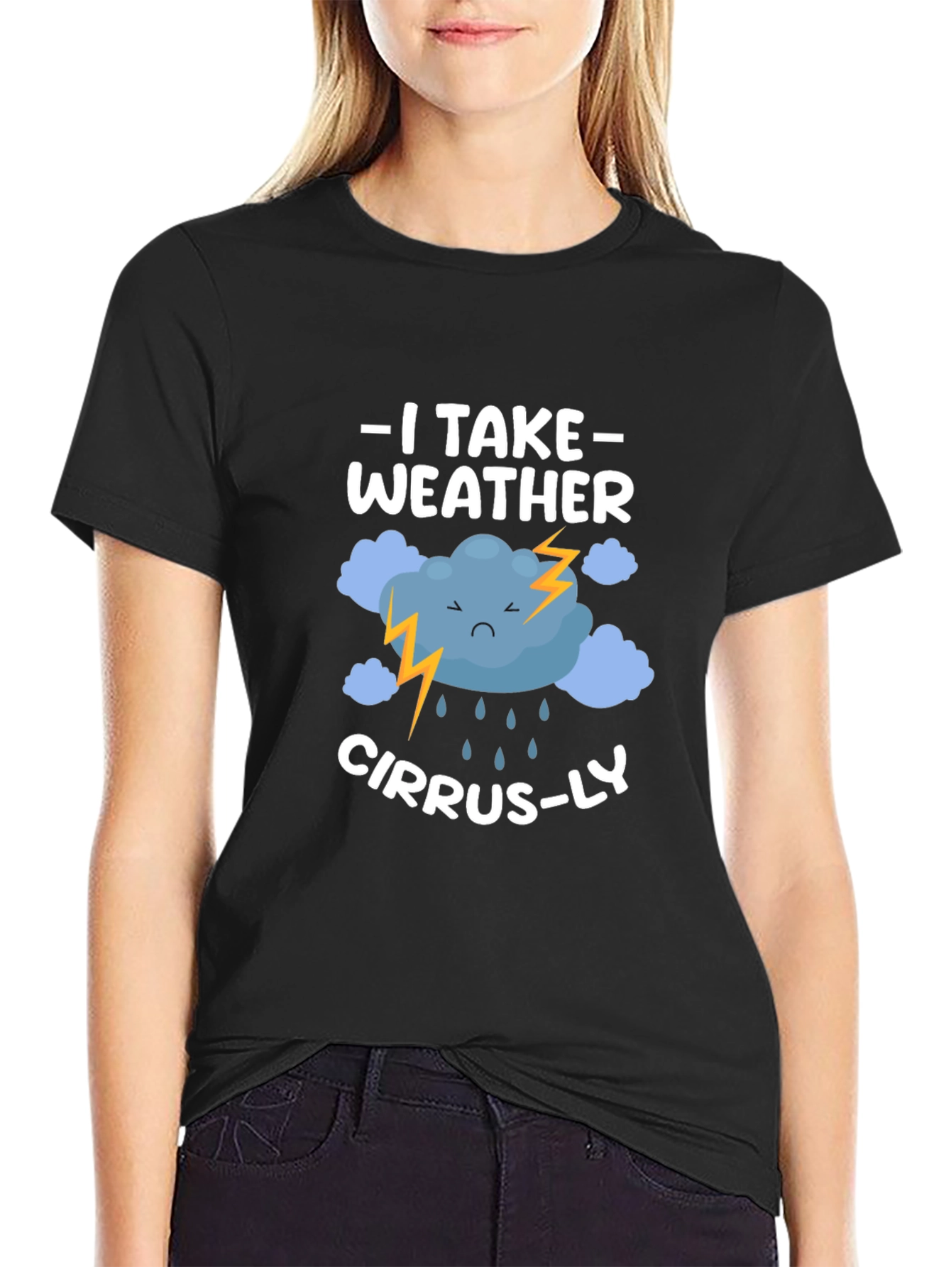 Weather Pun T-Shirt: I Take Weather Cirrus-ly