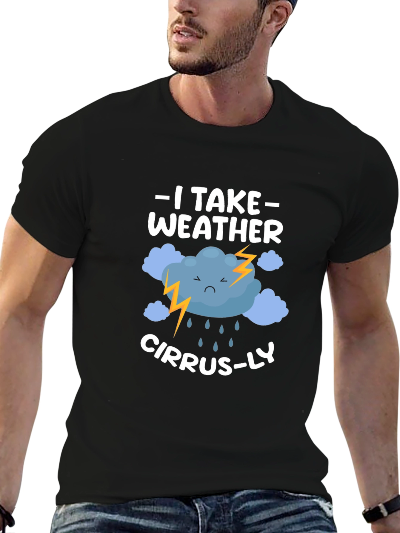 Weather Pun T-Shirt: I Take Weather Cirrus-ly