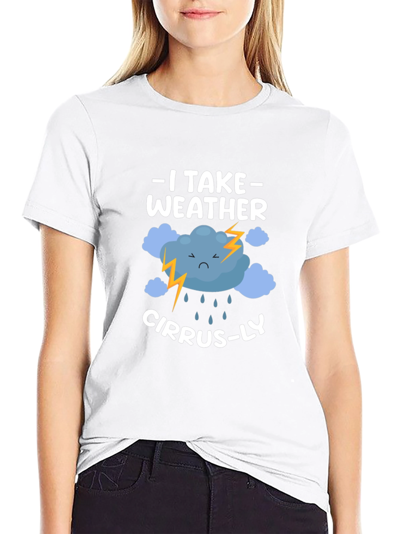Weather Pun T-Shirt: I Take Weather Cirrus-ly