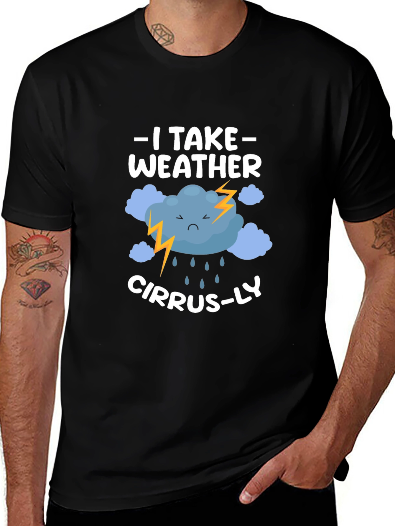Weather Pun T-Shirt: I Take Weather Cirrus-ly