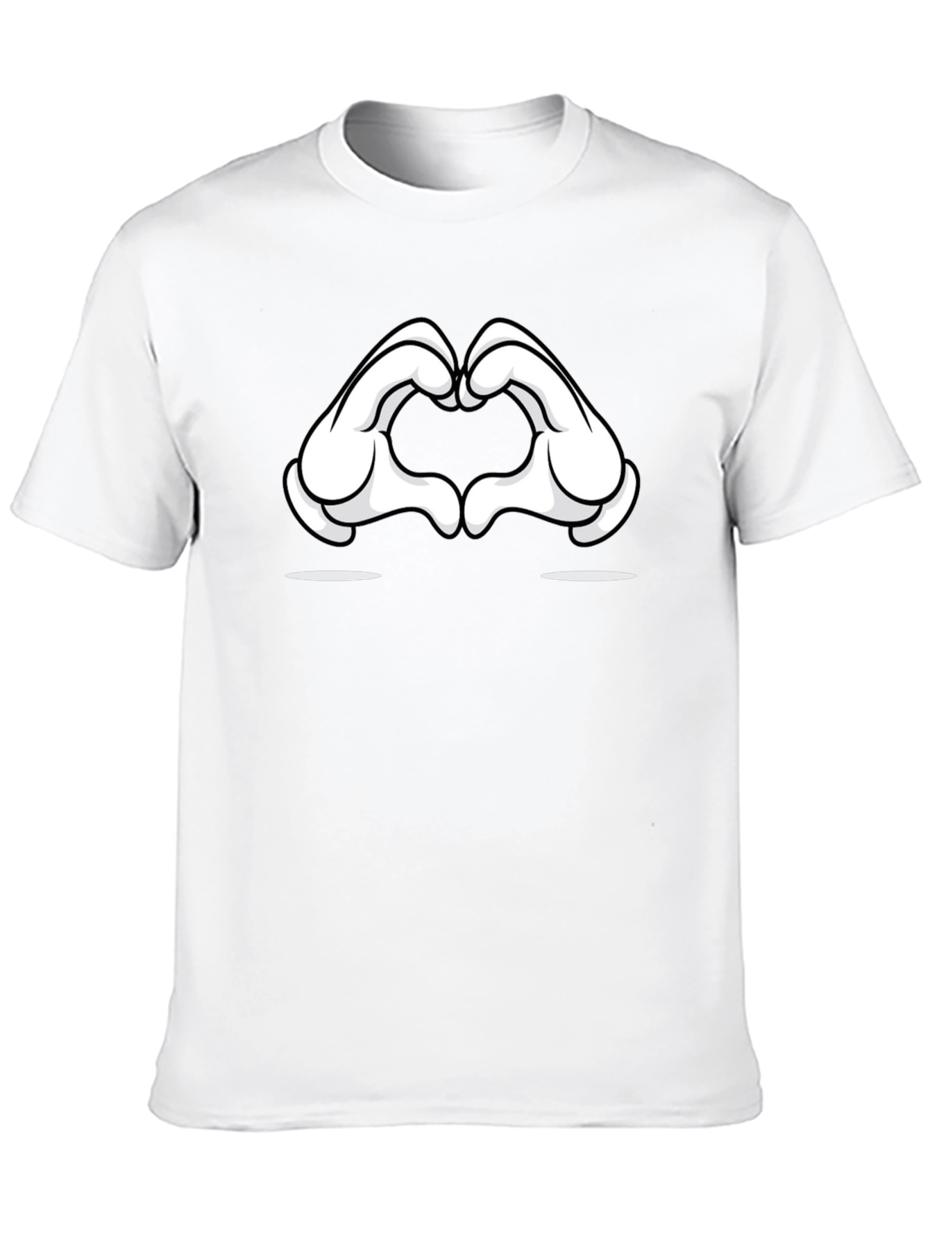 Cartoon Hands Heart Gesture T-Shirt