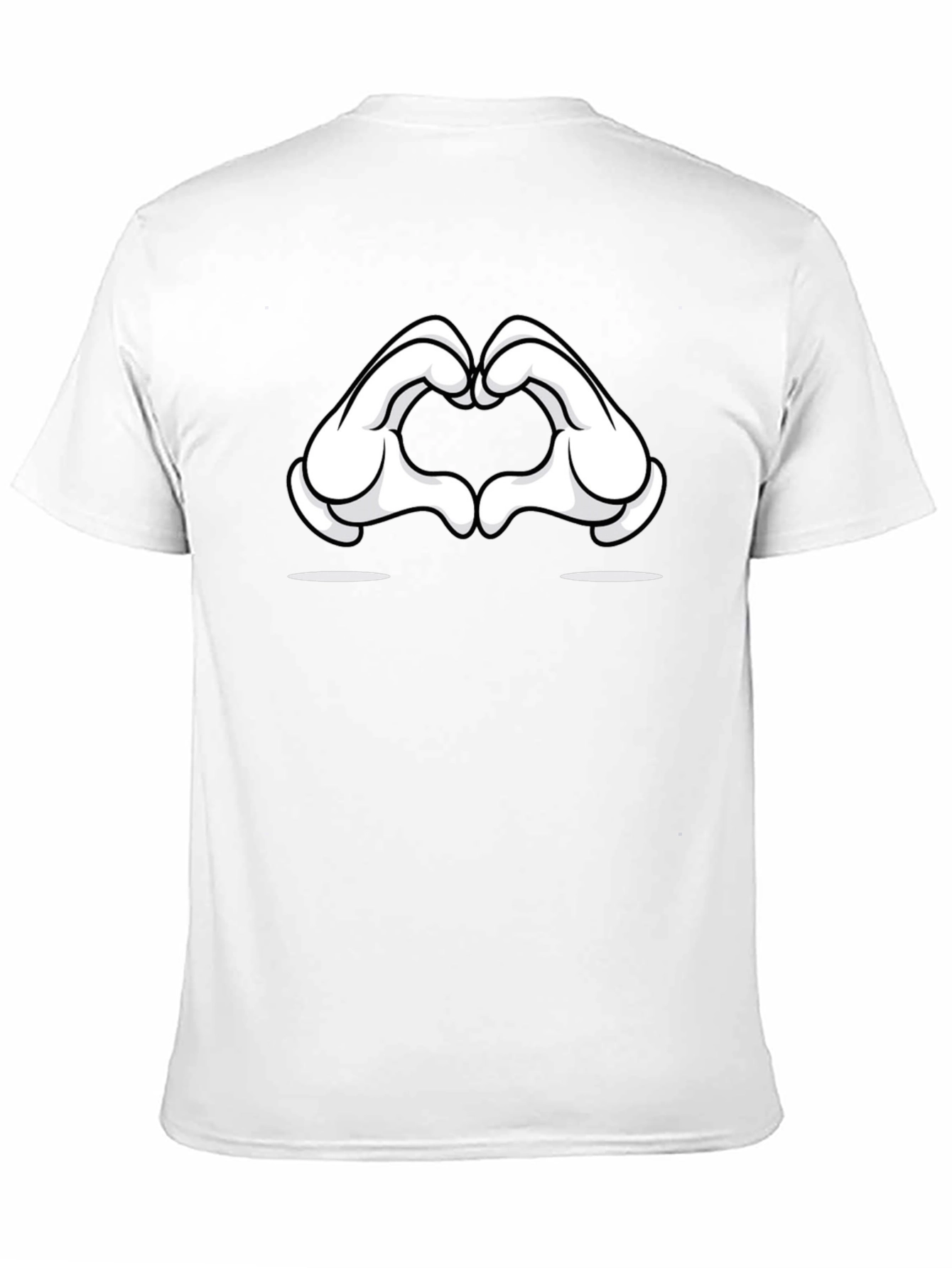 Cartoon Hands Heart Gesture T-Shirt