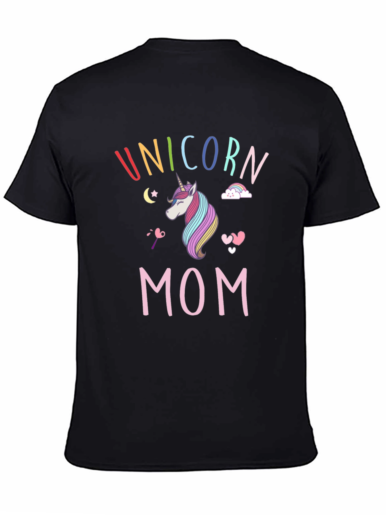 Unicorn Mom T-Shirt - Rainbow Design