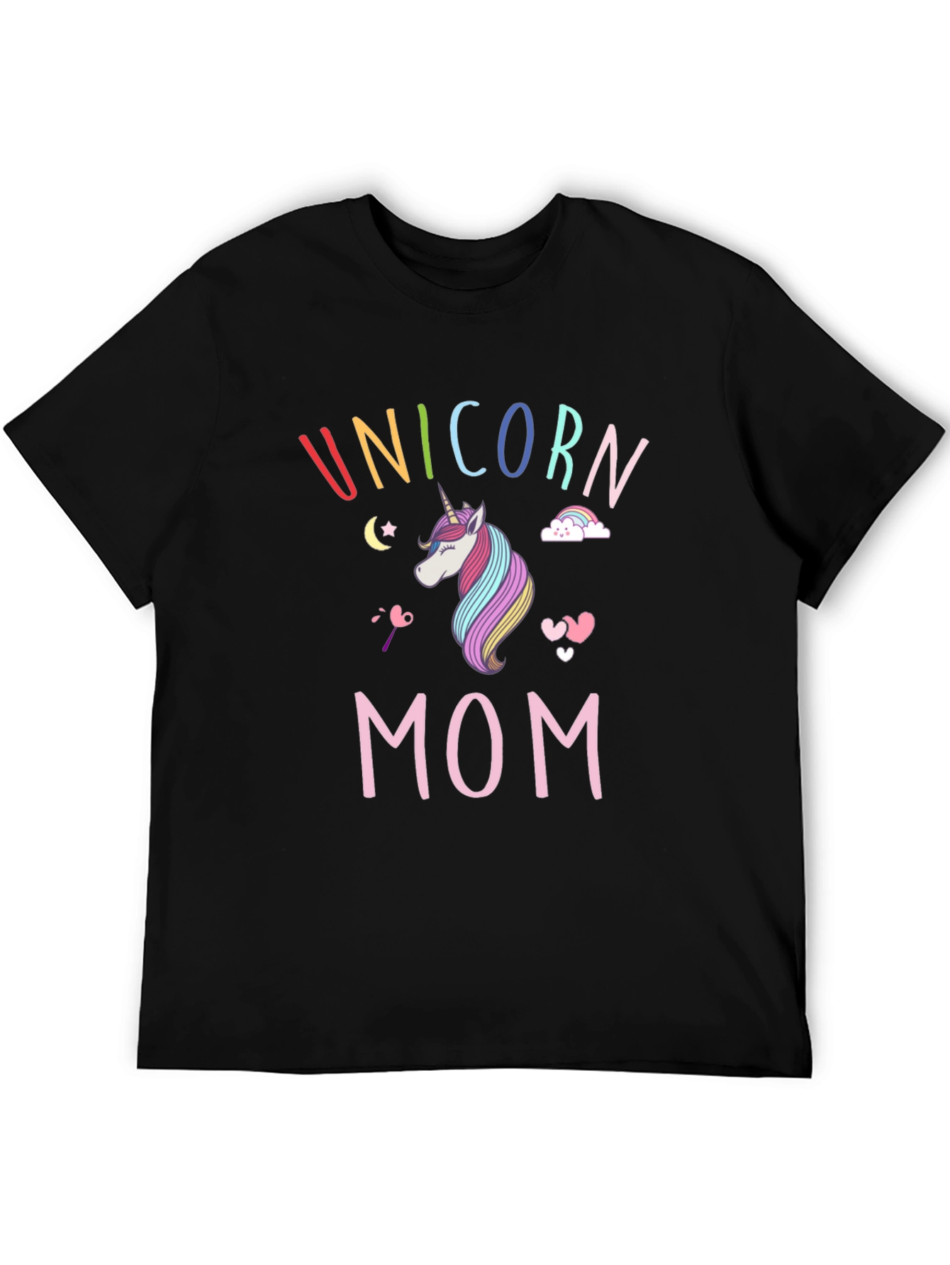 Unicorn Mom T-Shirt - Rainbow Design