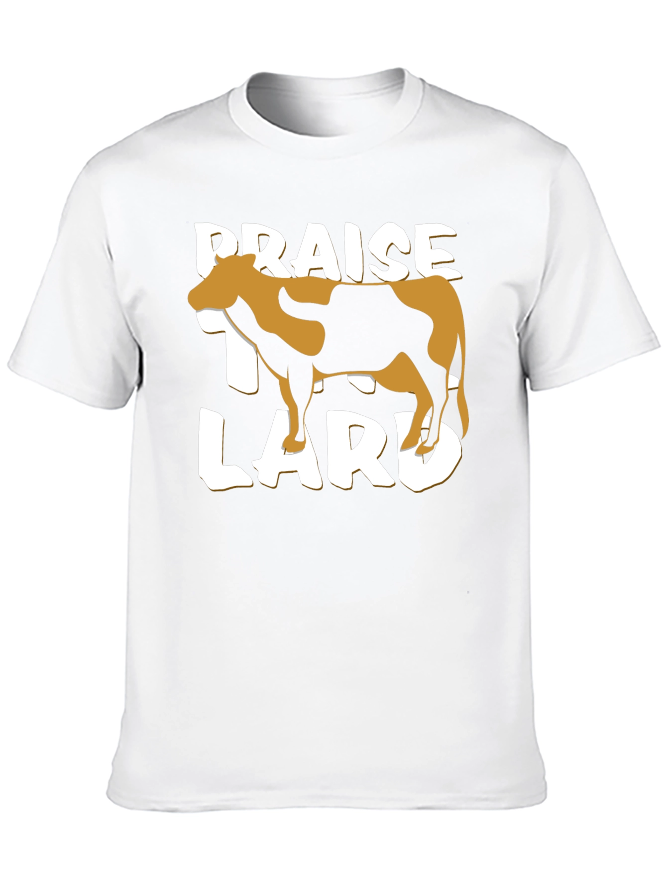 Praise Lard Black Graphic T-Shirt