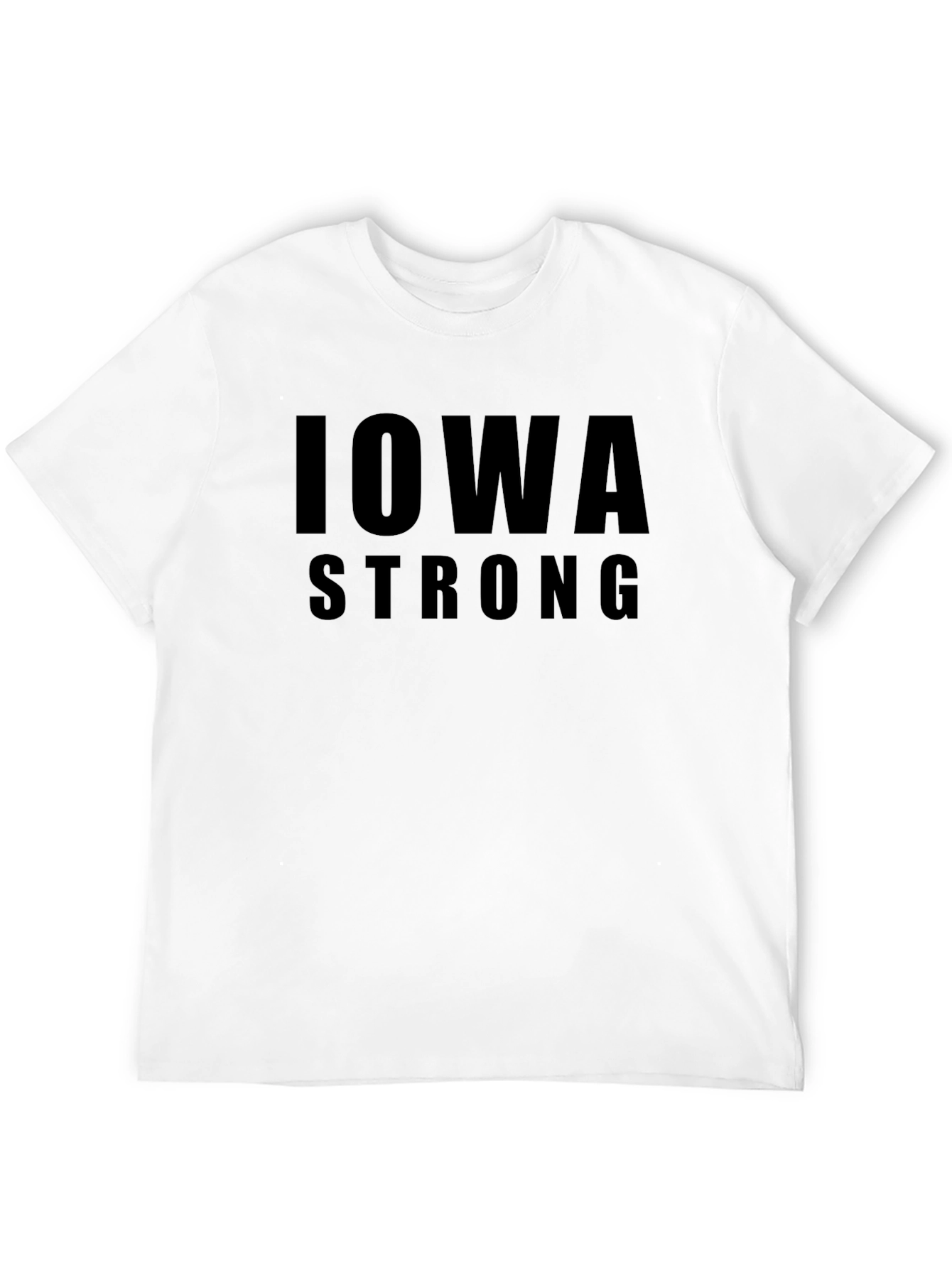 Iowa Strong T-Shirt - Black Graphic Tee