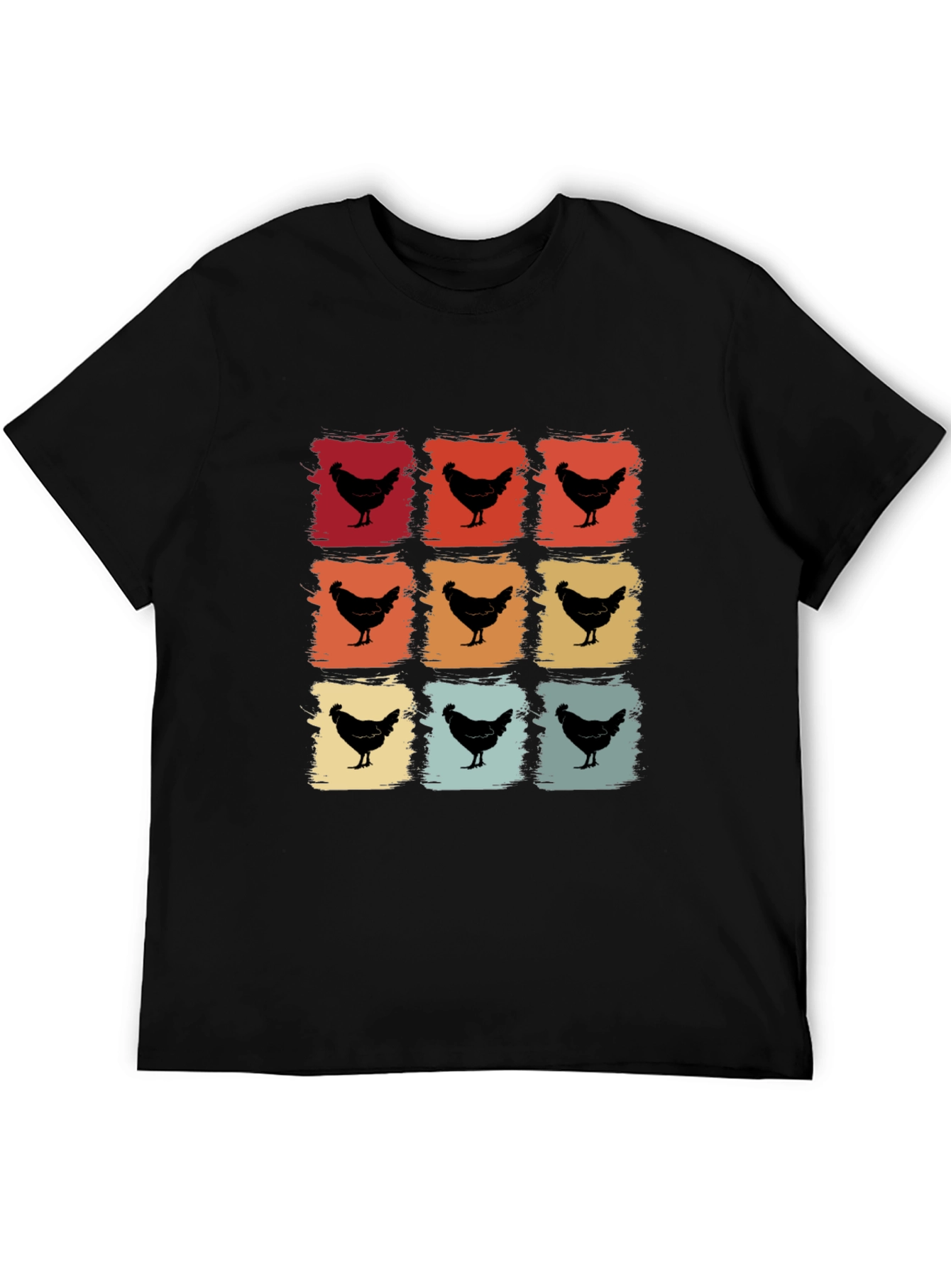 Retro Chicken Graphic Tee - Farm Animal Lovers Gift