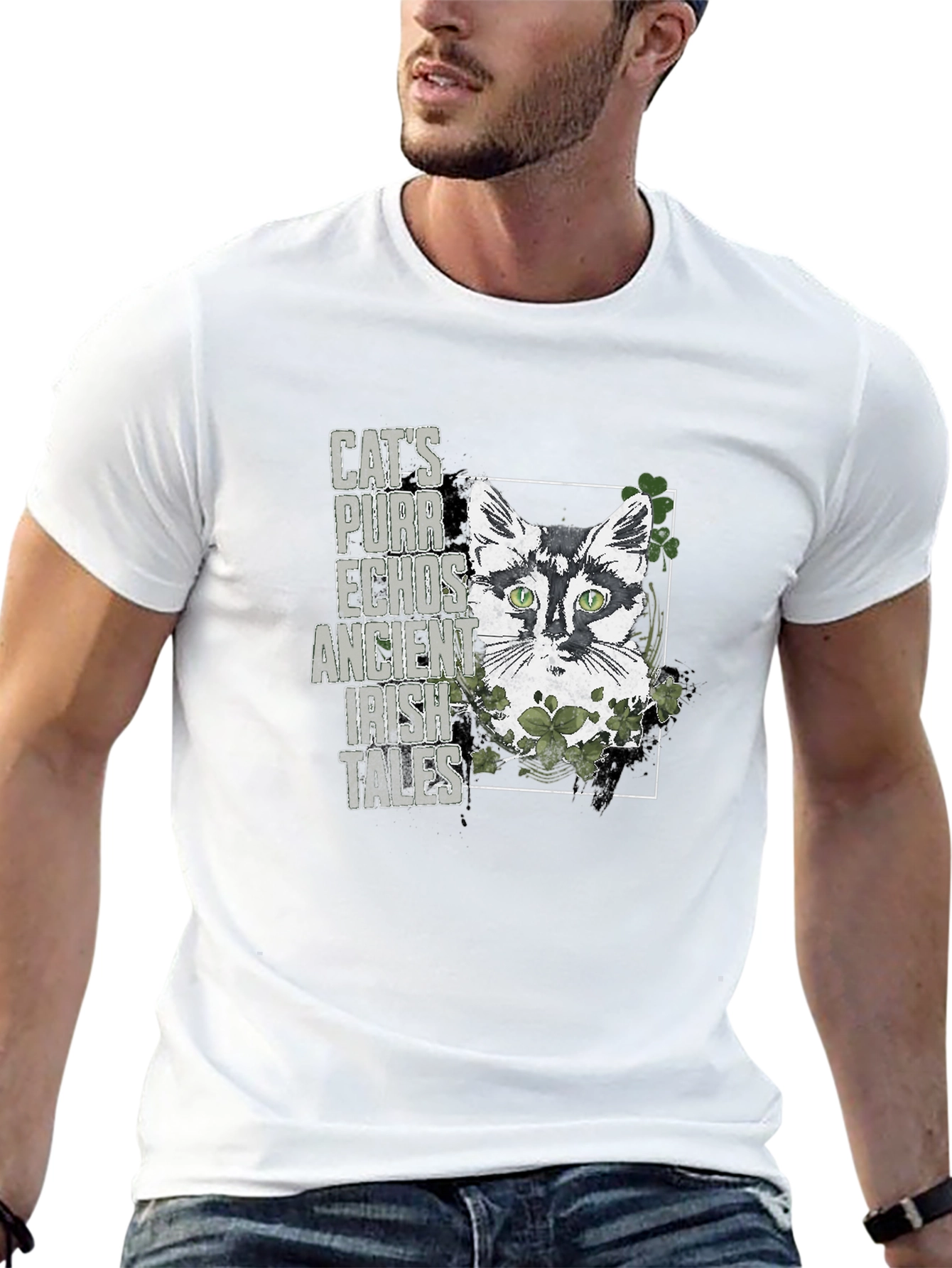 Irish Cat T-Shirt - St. Patricks Day Tee