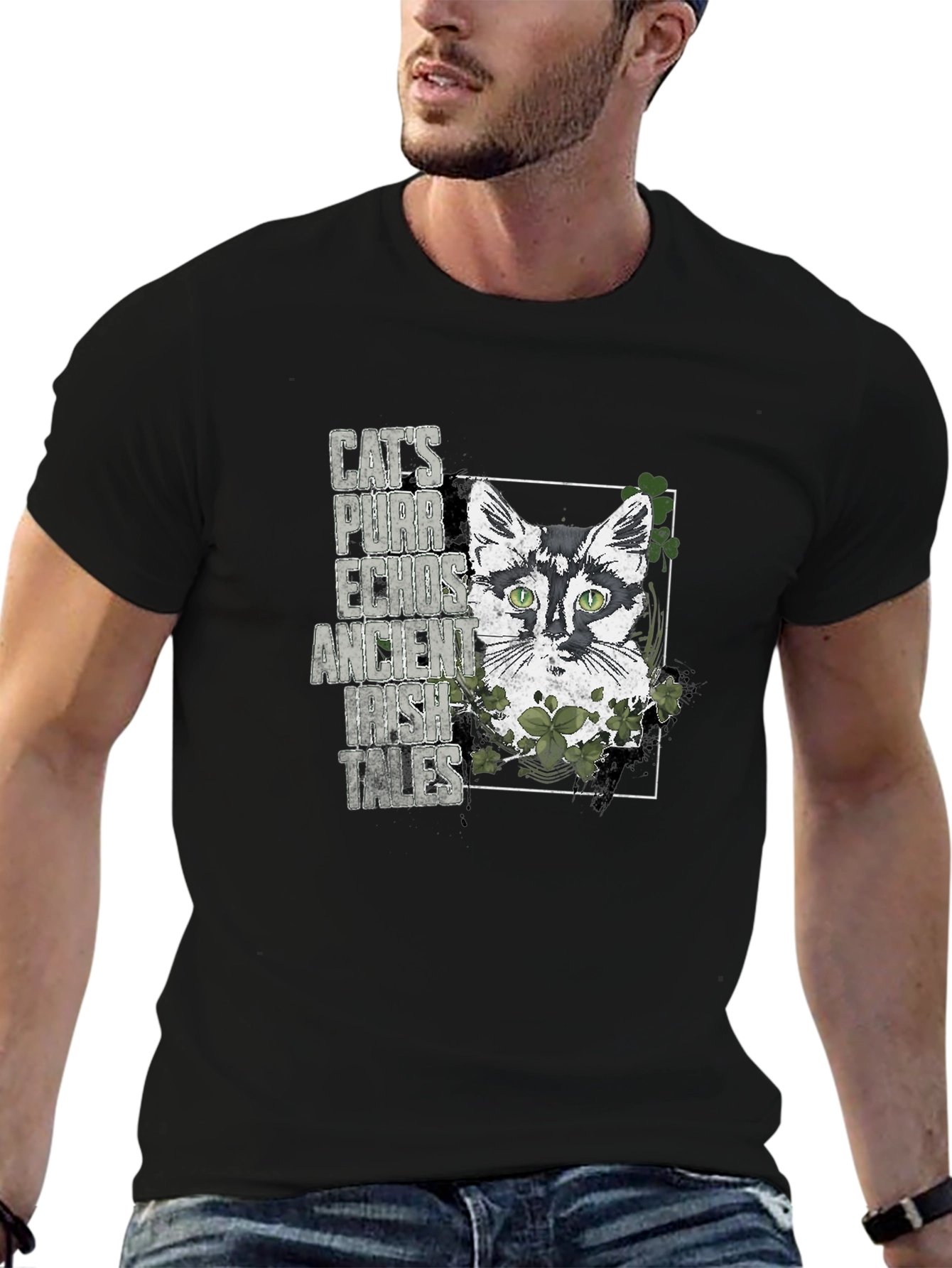 Irish Cat T-Shirt - St. Patricks Day Tee