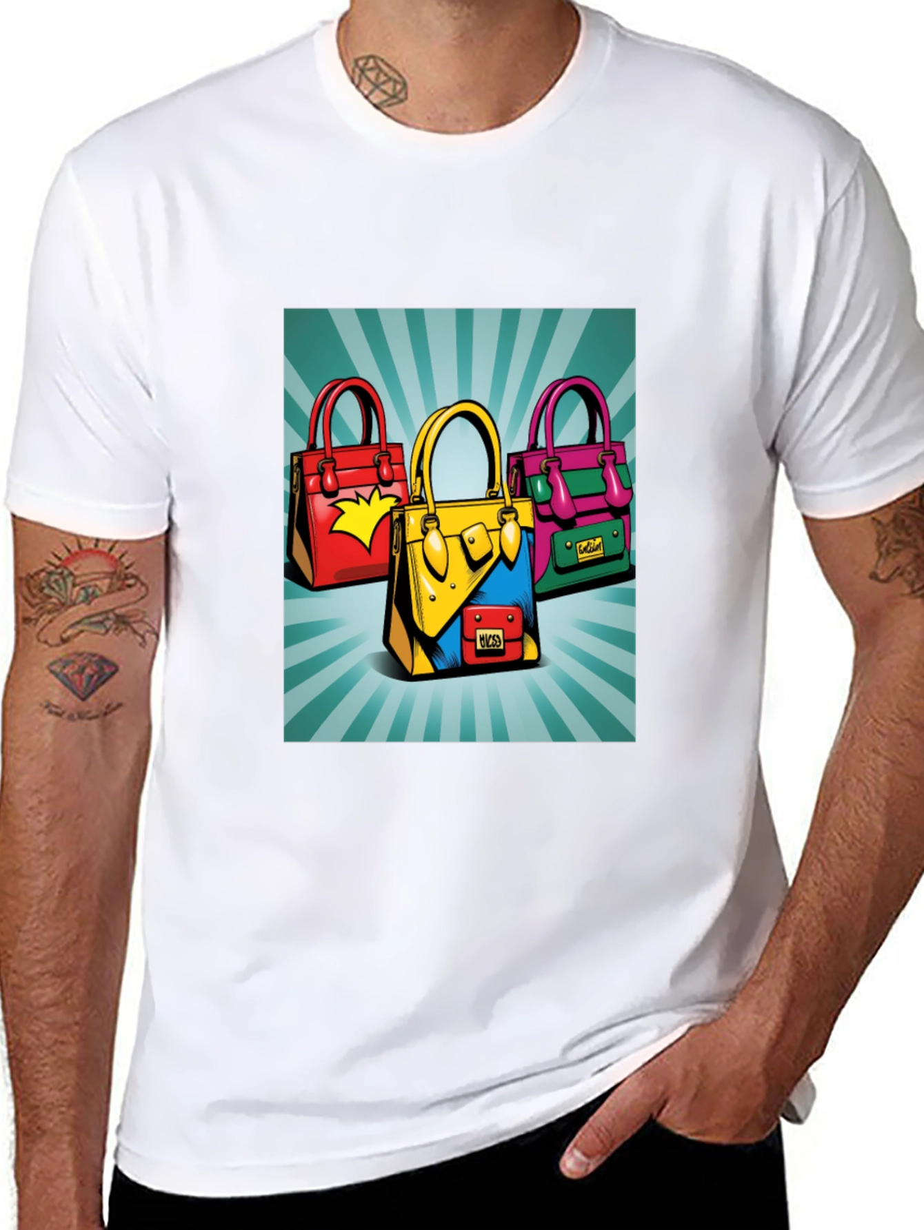 Funky Handbag Graphic Tee
