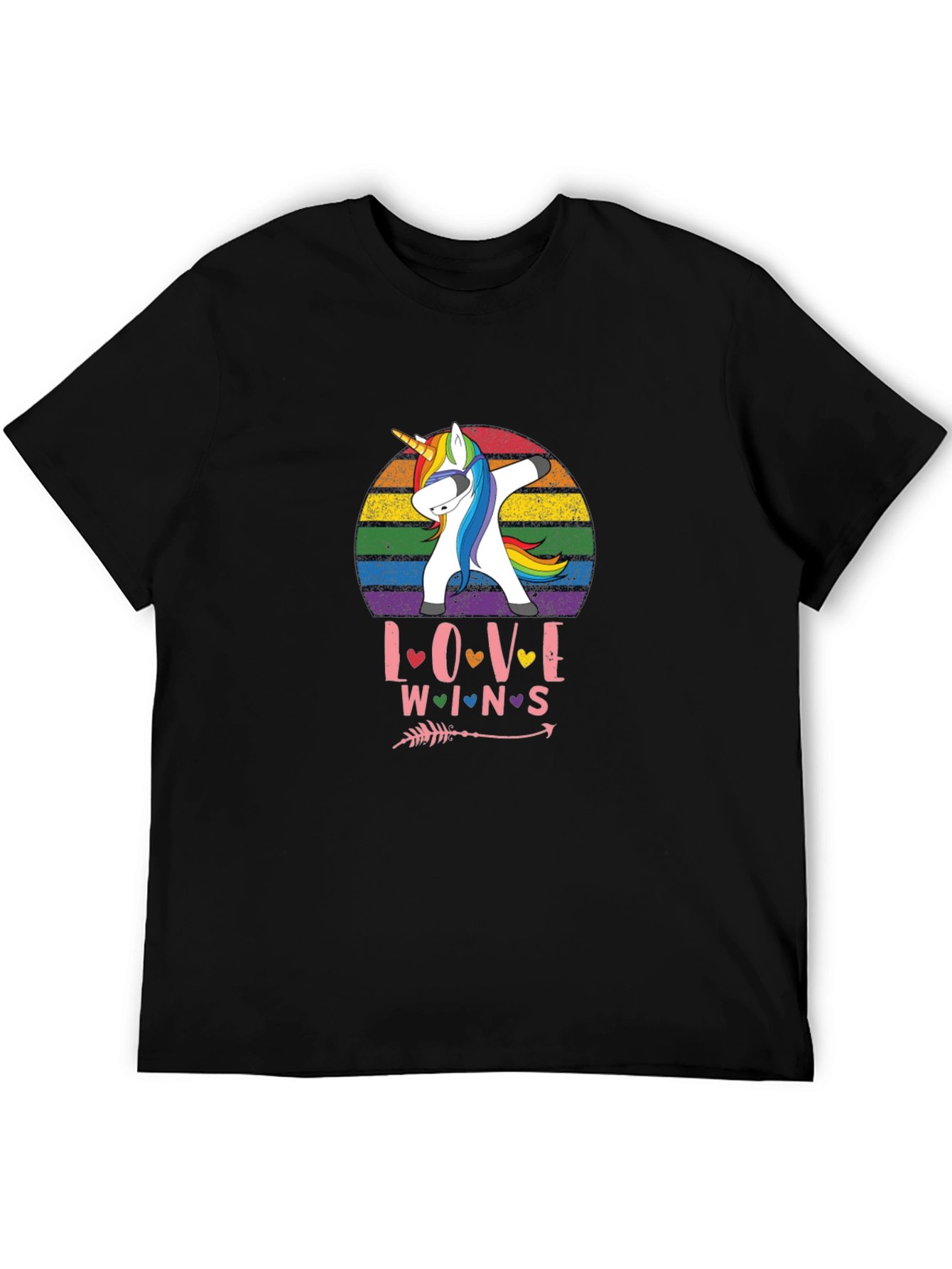 Love Wins Rainbow Unicorn T-Shirt