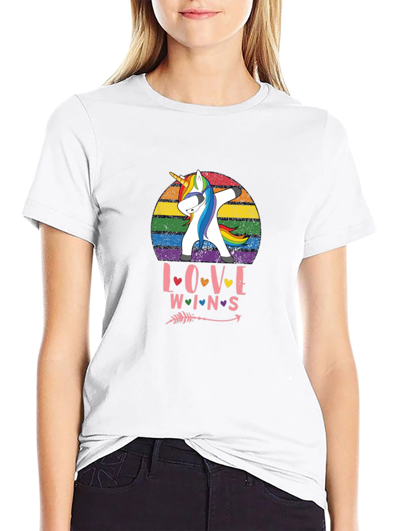 Love Wins Rainbow Unicorn T-Shirt