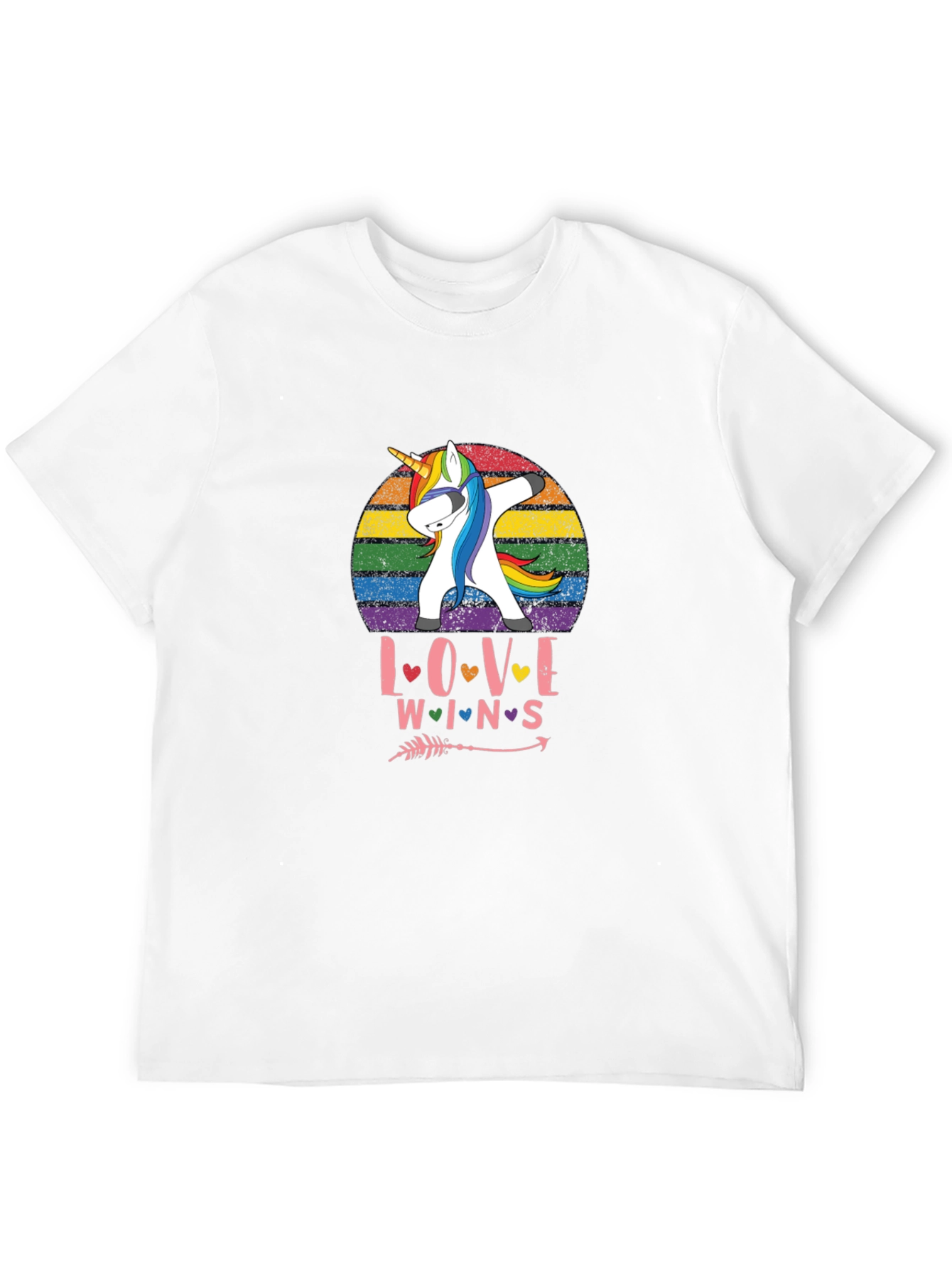Love Wins Rainbow Unicorn T-Shirt