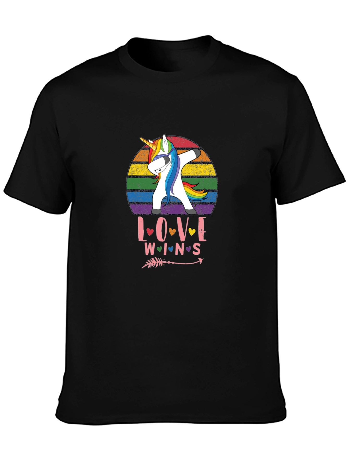 Love Wins Rainbow Unicorn T-Shirt