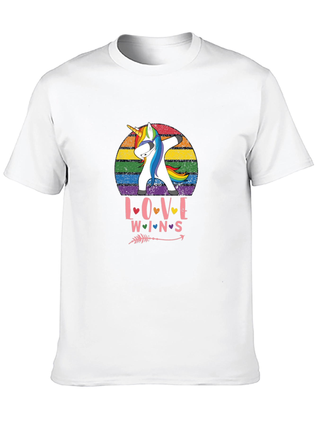 Love Wins Rainbow Unicorn T-Shirt