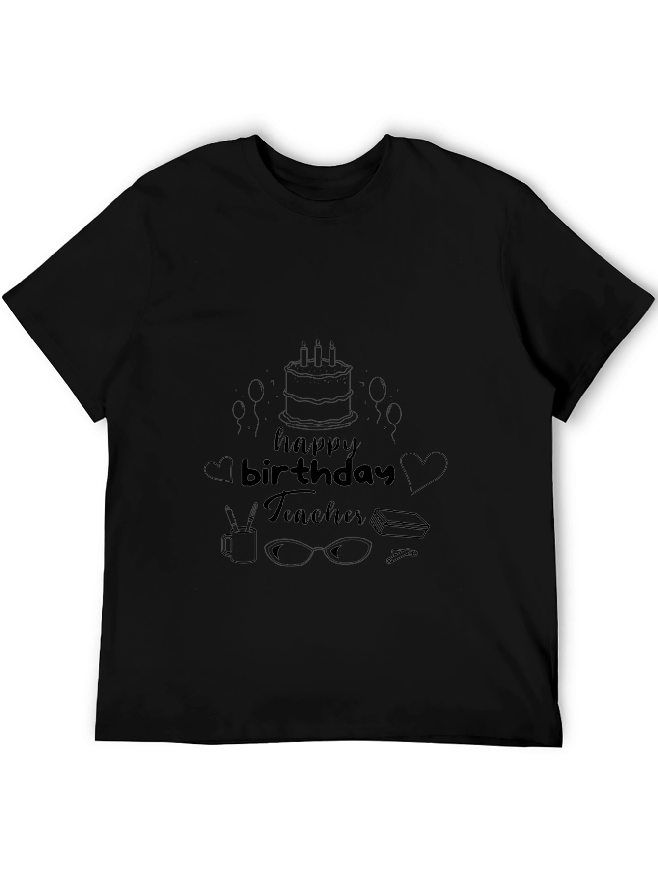 Happy Birthday Teacher Graphic T-Shirt
