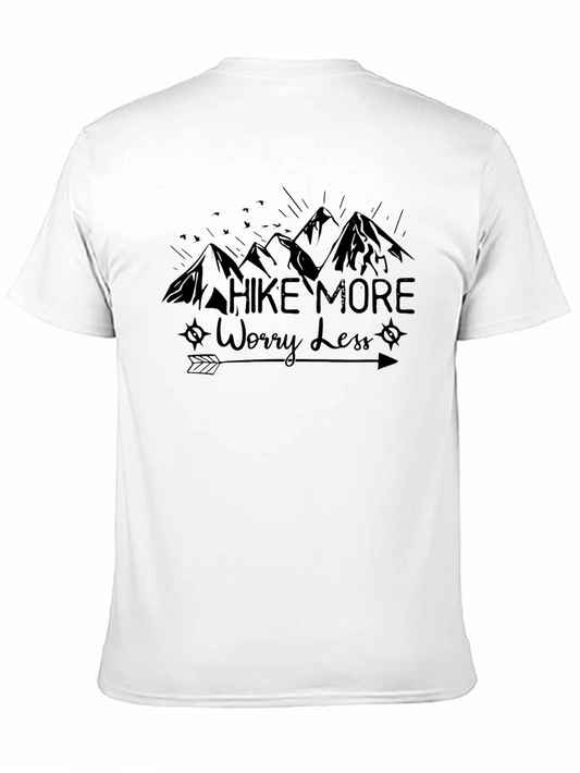 Hike More Worry Less Graphic Tee - Adventure T-Shirt